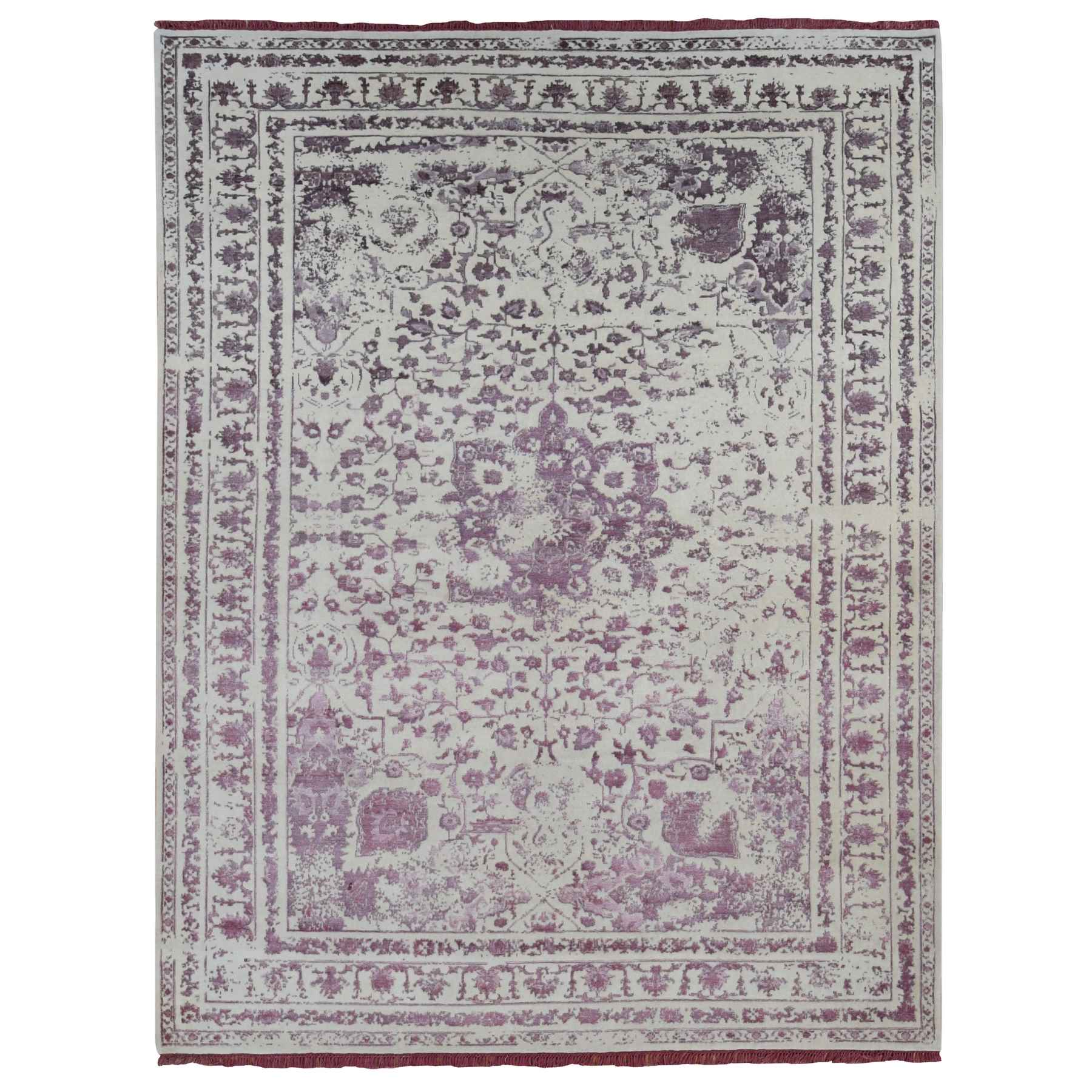 Transitional-Hand-Knotted-Rug-404550