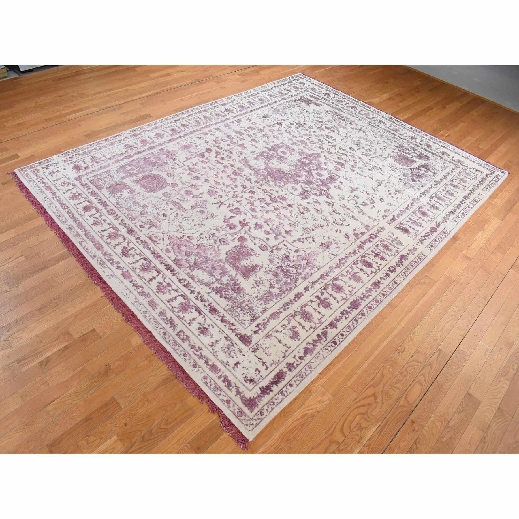 Transitional-Hand-Knotted-Rug-404550