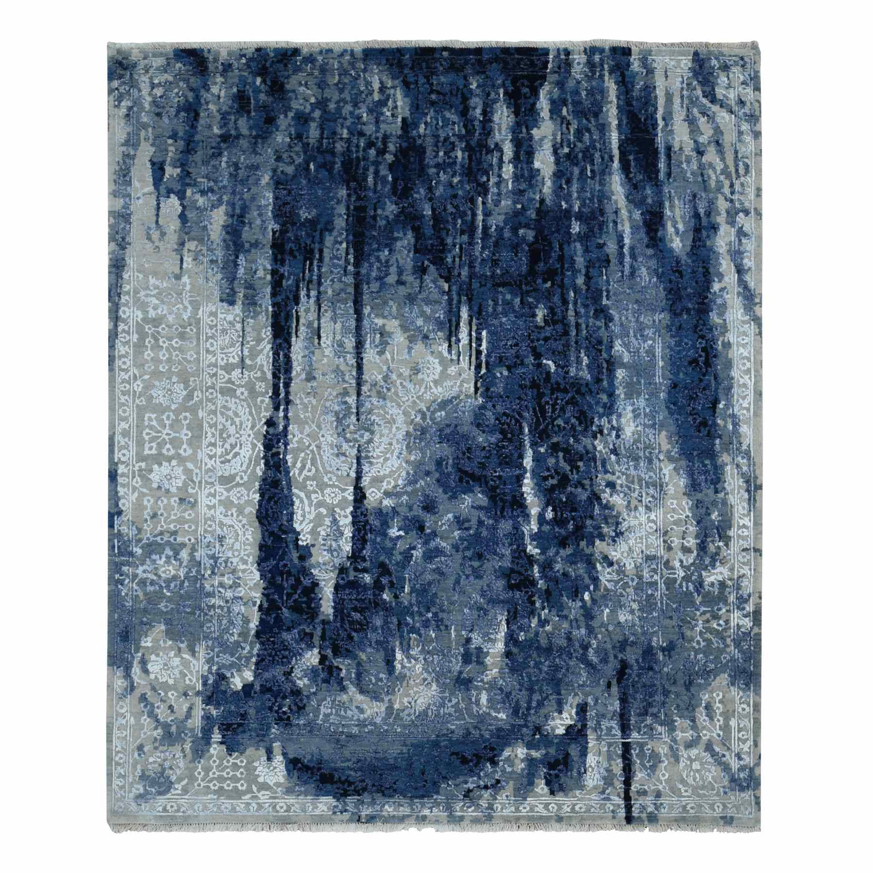 Transitional-Hand-Knotted-Rug-404560