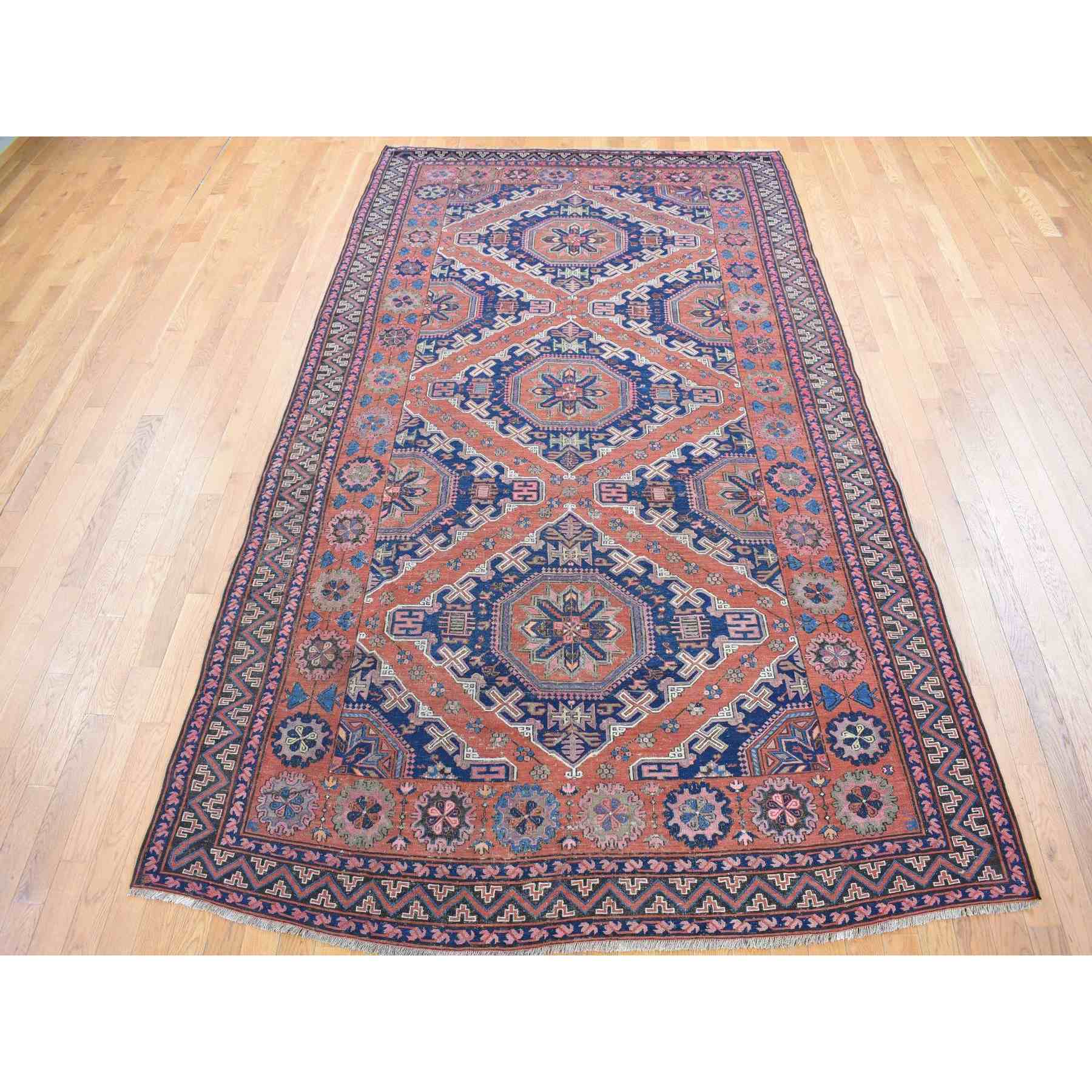 Tribal-Geometric-Hand-Knotted-Rug-402995