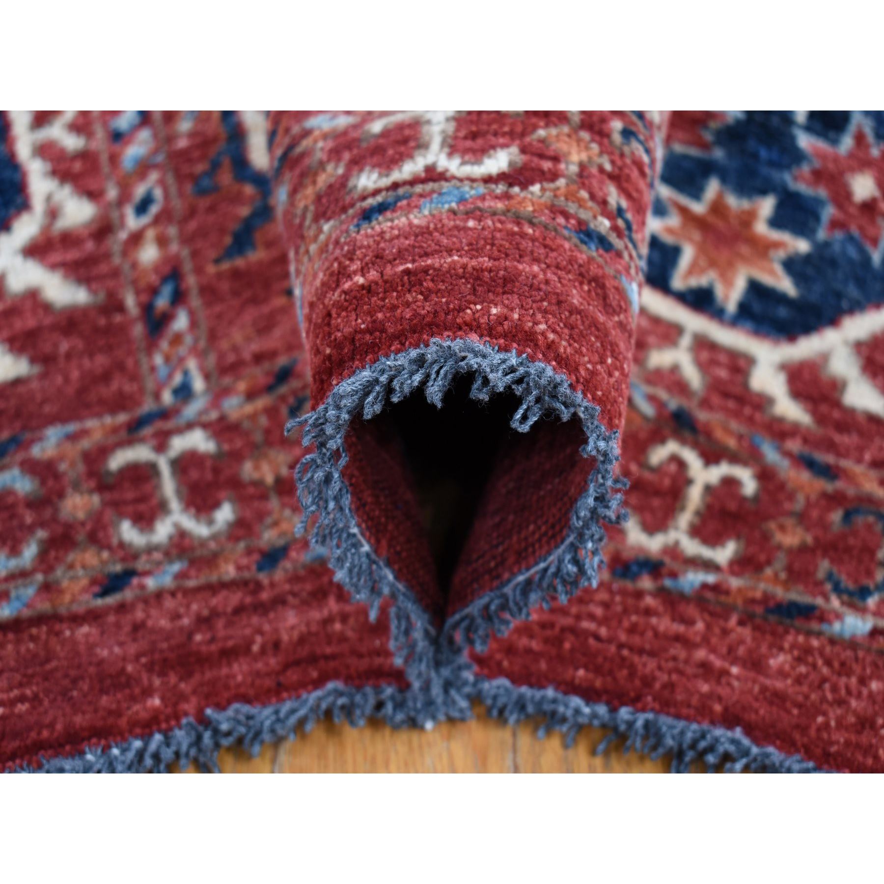 Tribal-Geometric-Hand-Knotted-Rug-403435