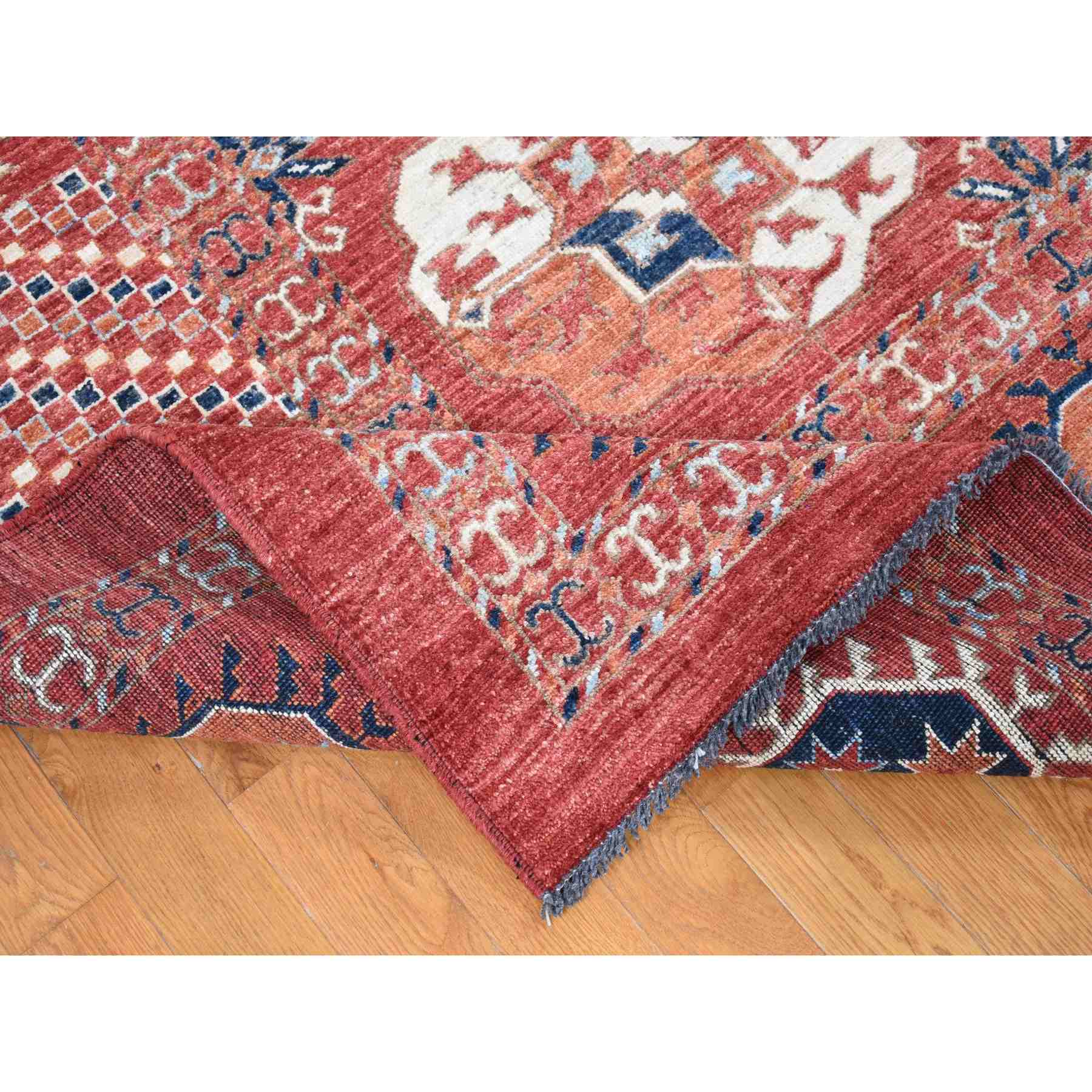 Tribal-Geometric-Hand-Knotted-Rug-403435