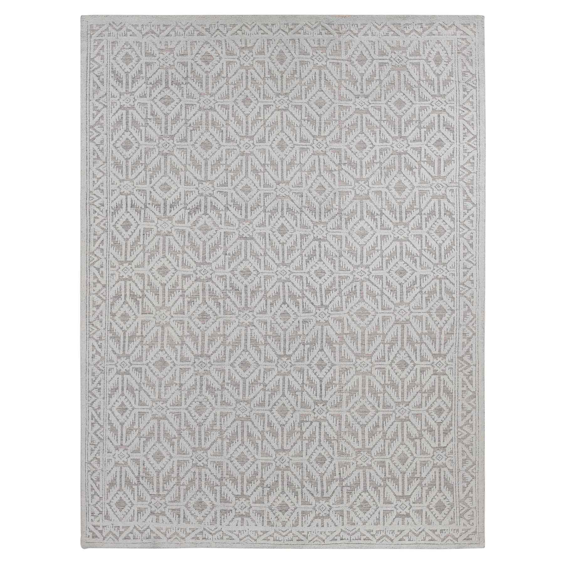Tribal-Geometric-Hand-Knotted-Rug-404115