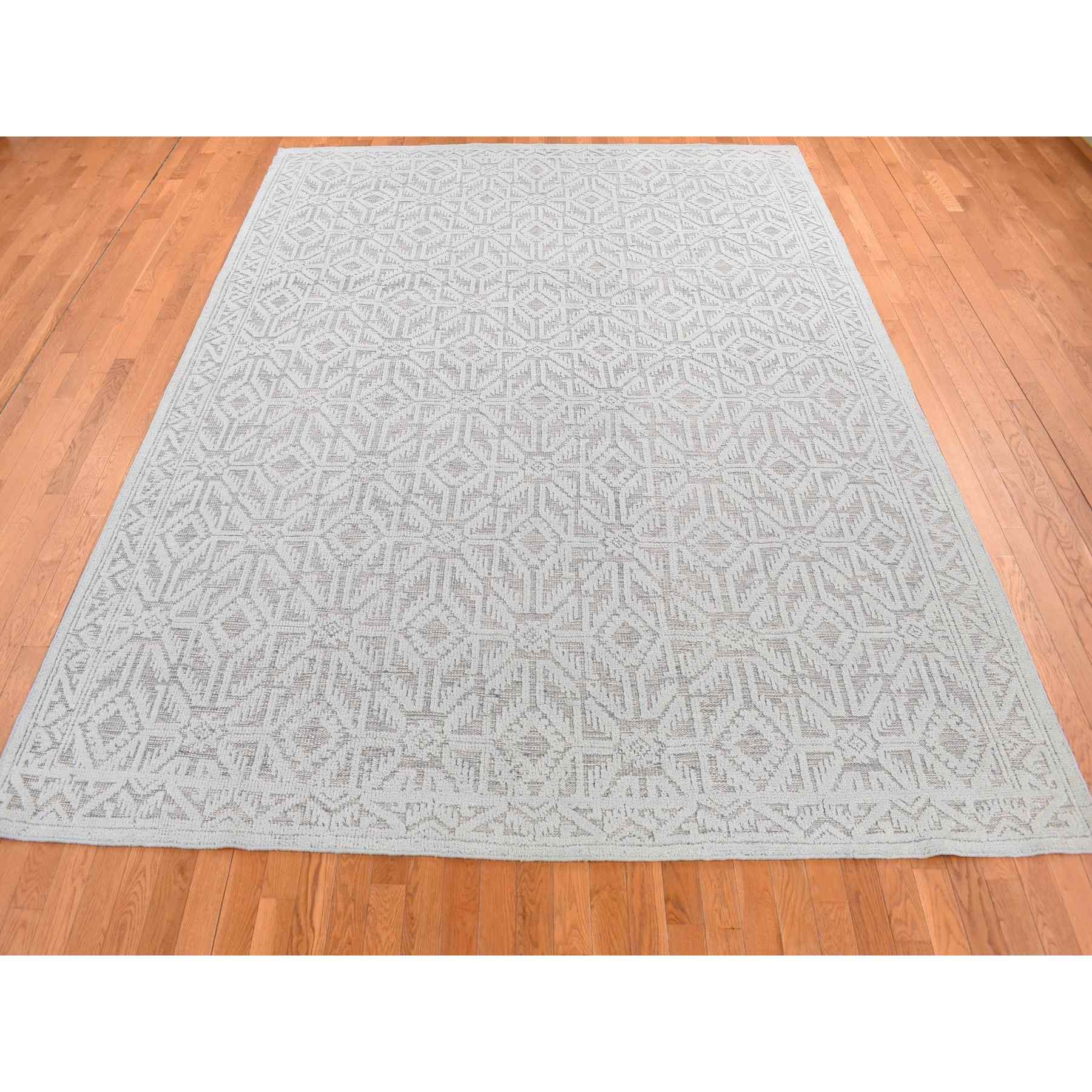 Tribal-Geometric-Hand-Knotted-Rug-404115