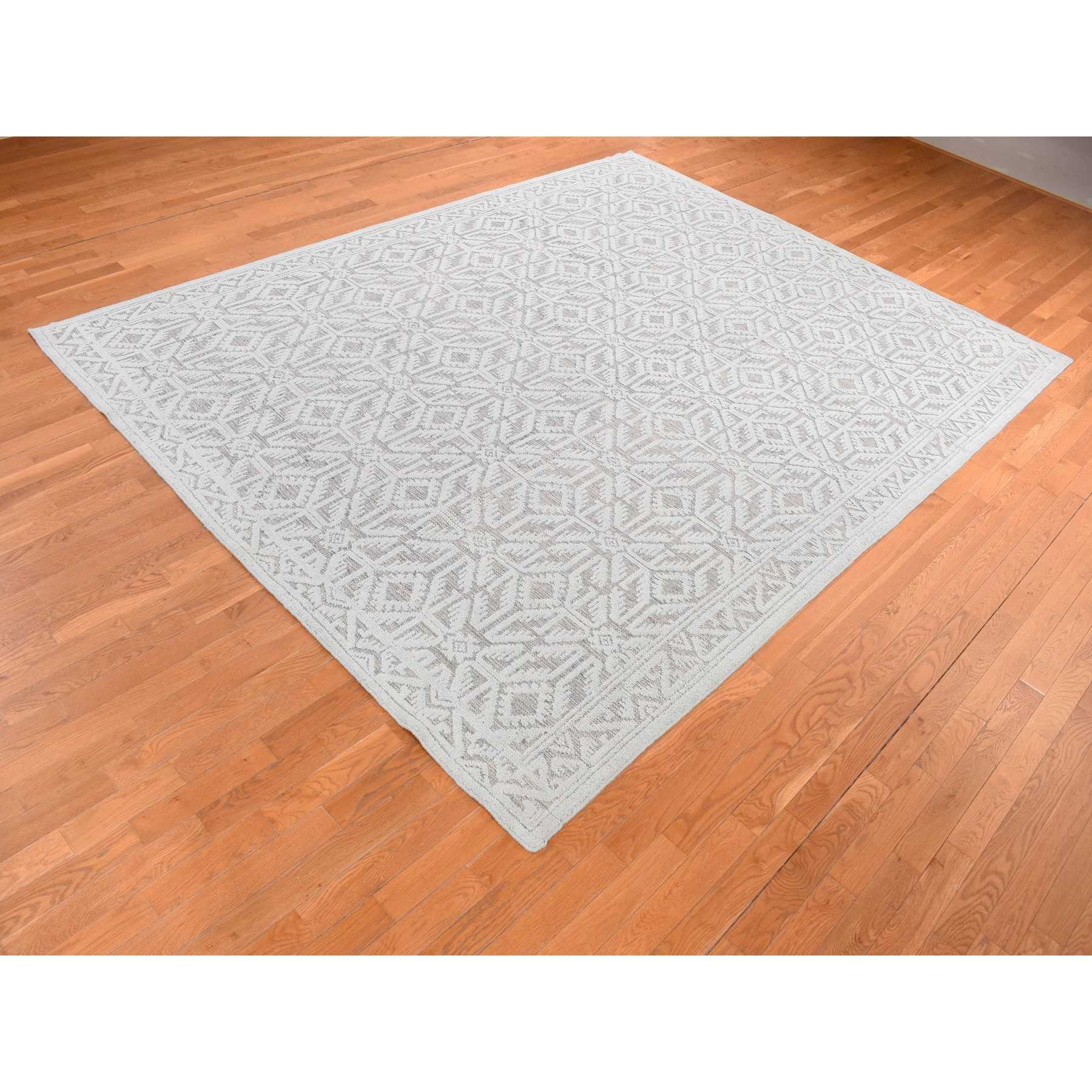 Tribal-Geometric-Hand-Knotted-Rug-404115