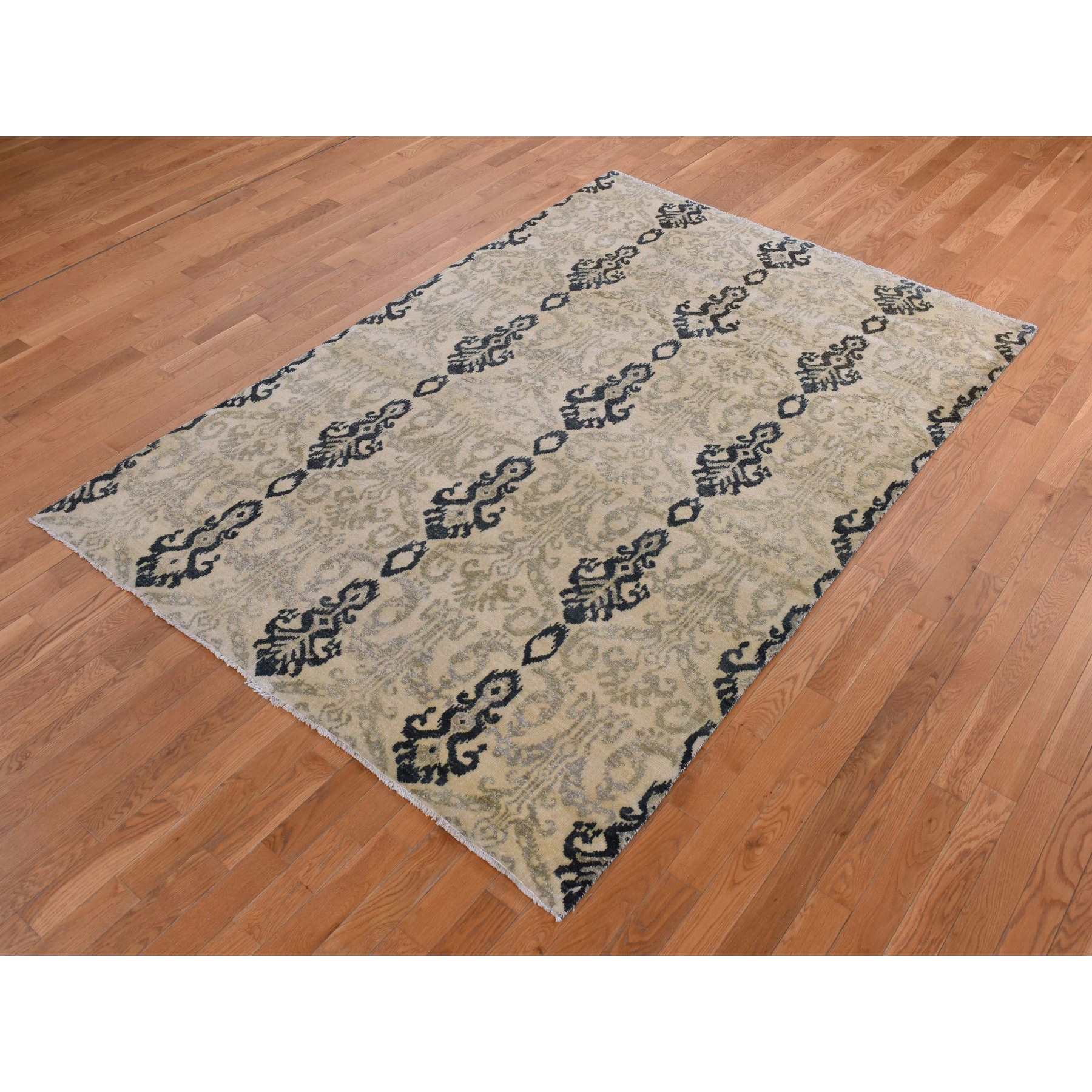 Tribal-Geometric-Hand-Knotted-Rug-404820