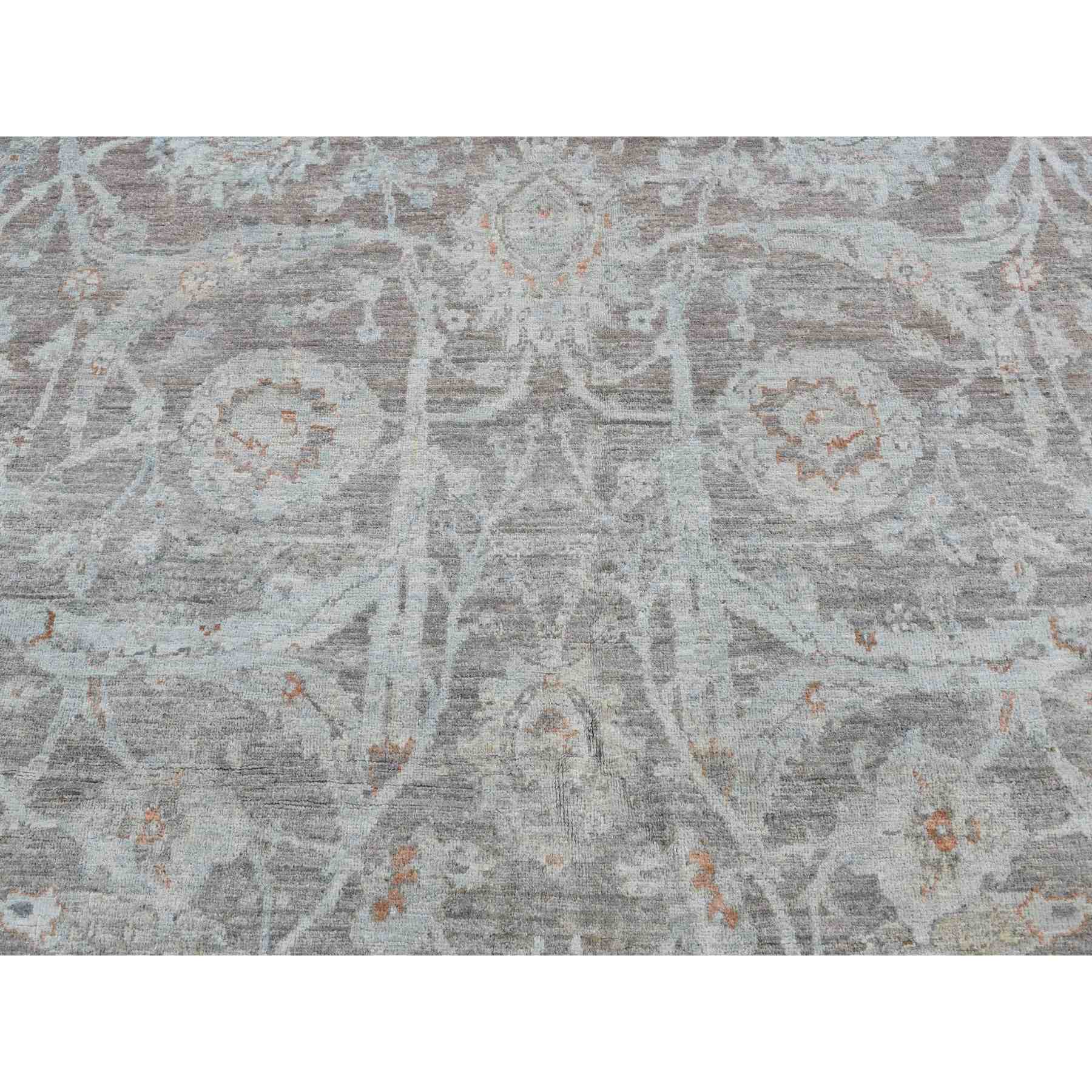 White-Wash-Vintage-Silver-Wash-Hand-Knotted-Rug-404585