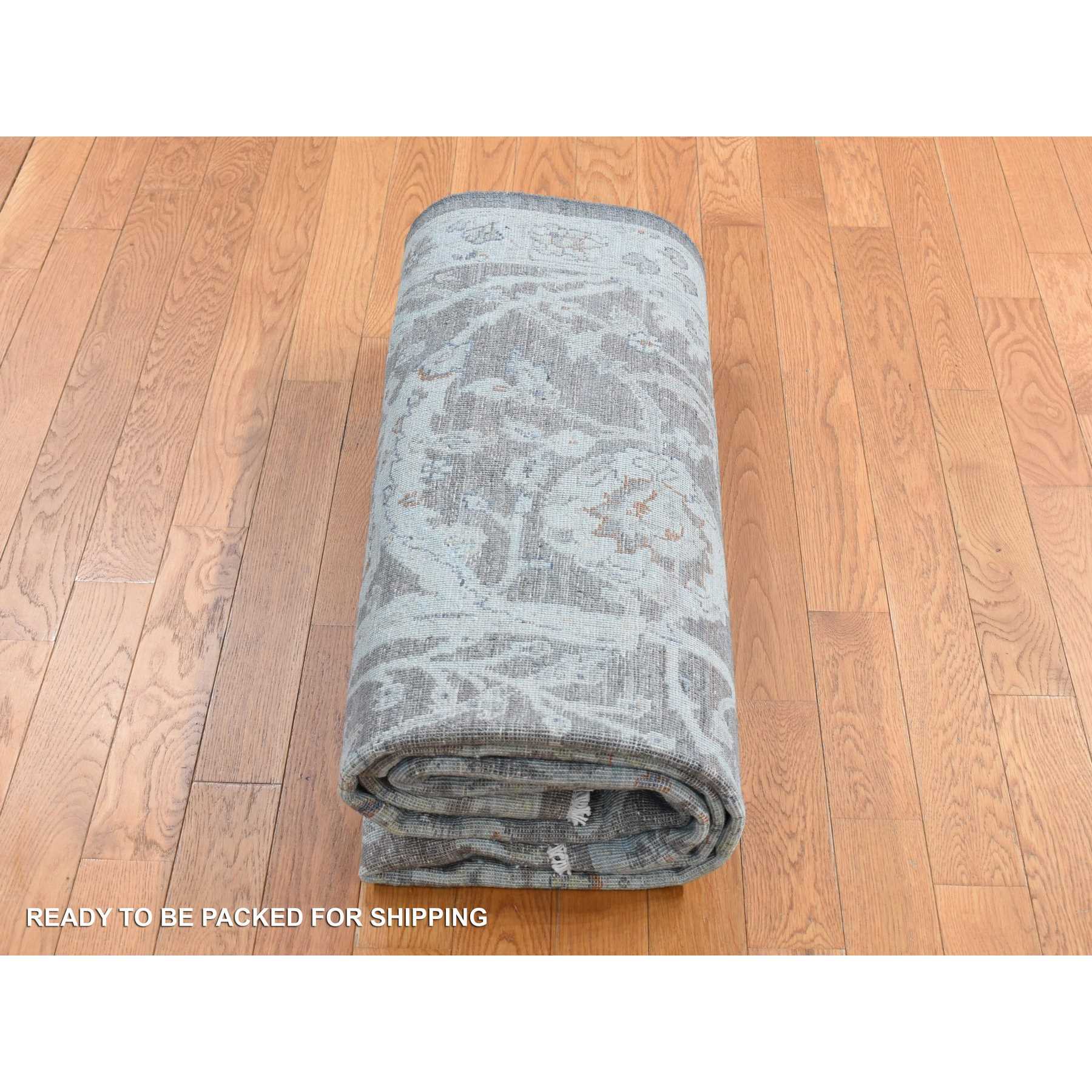 White-Wash-Vintage-Silver-Wash-Hand-Knotted-Rug-404585