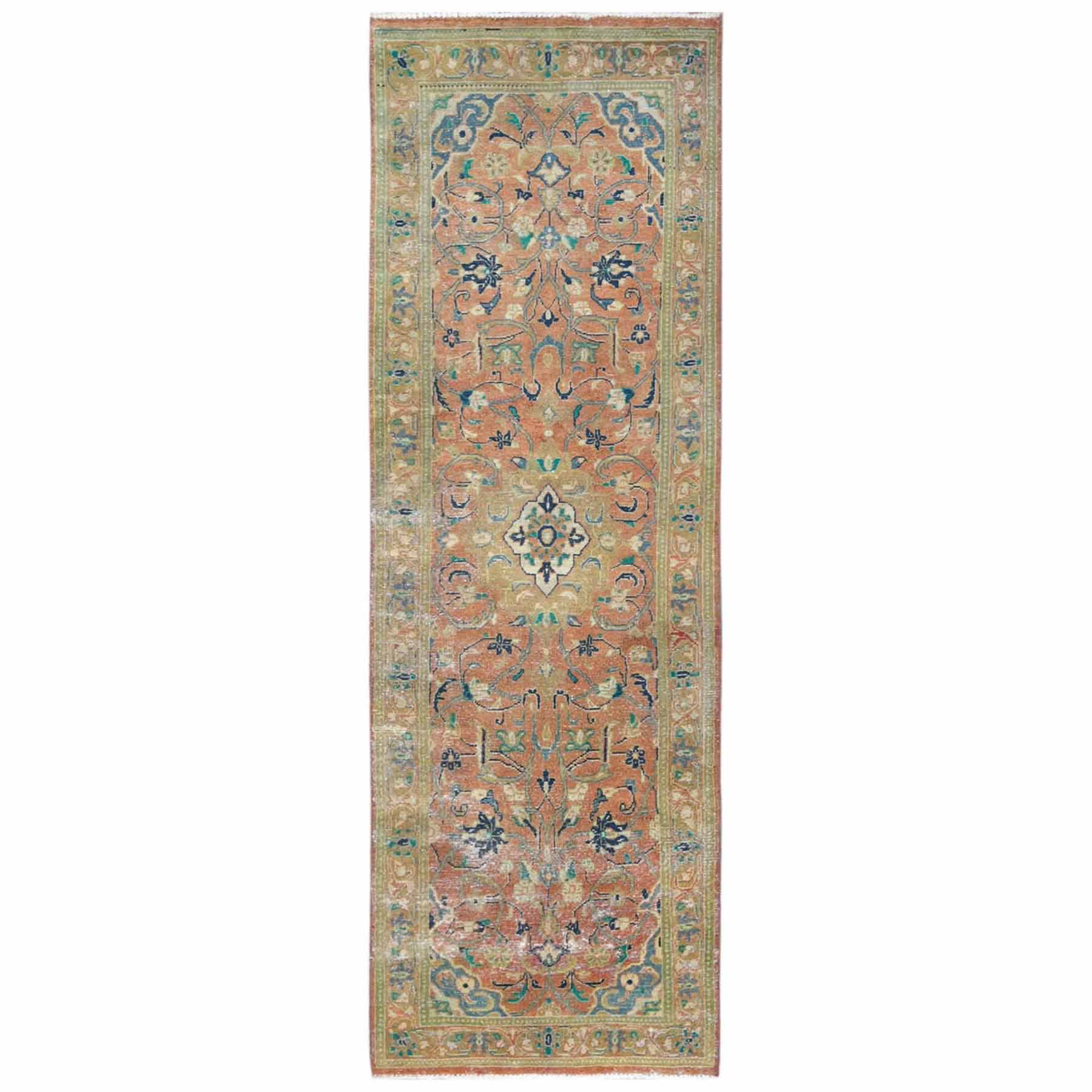 Overdyed-Vintage-Hand-Knotted-Rug-405245