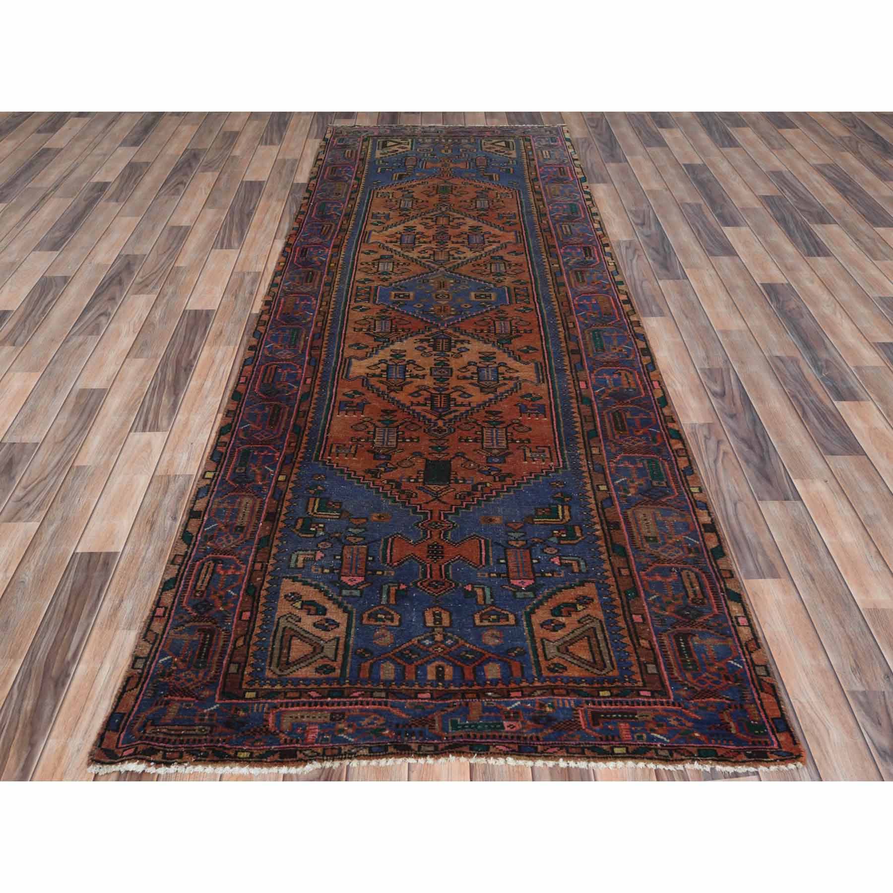 Overdyed-Vintage-Hand-Knotted-Rug-405300