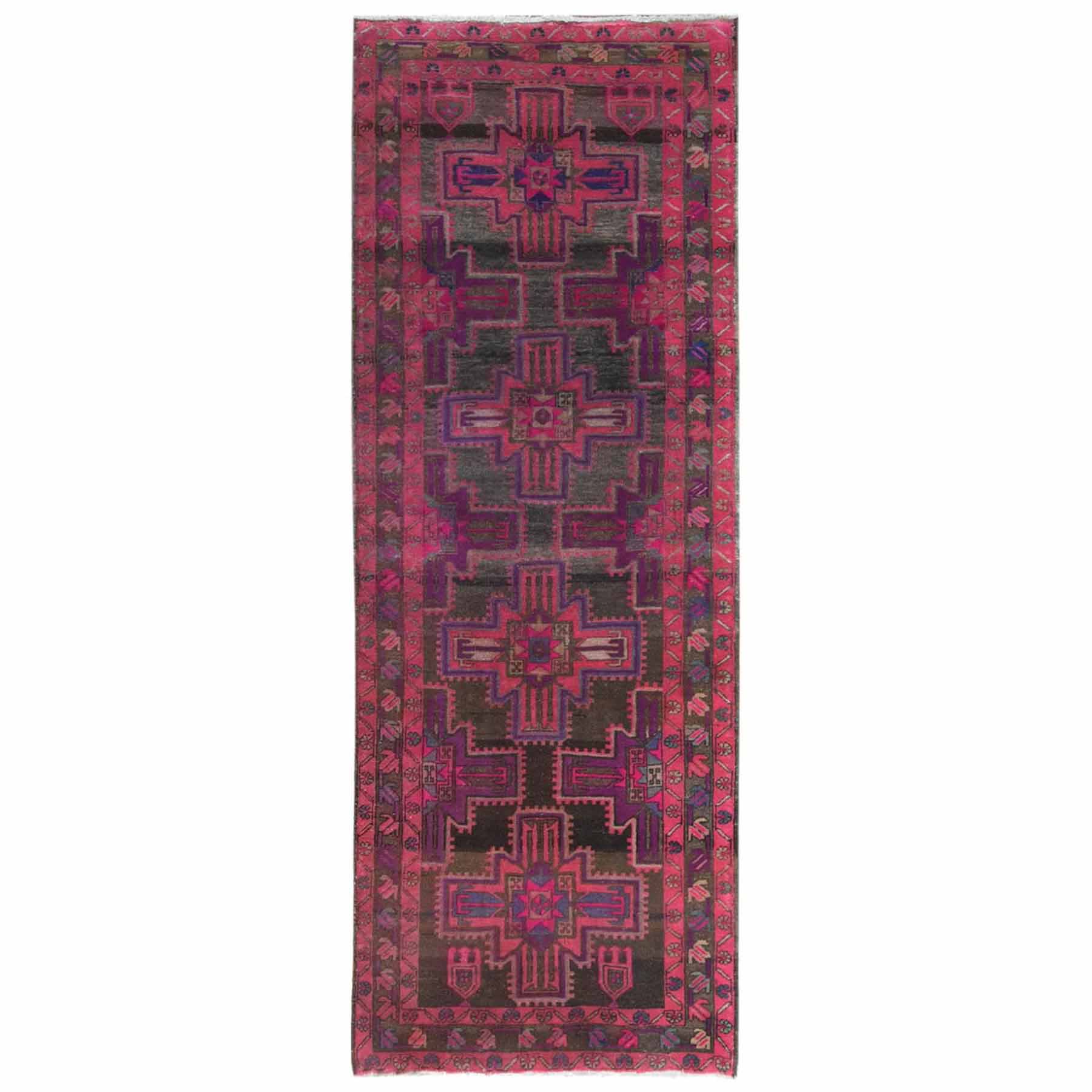 Overdyed-Vintage-Hand-Knotted-Rug-405315