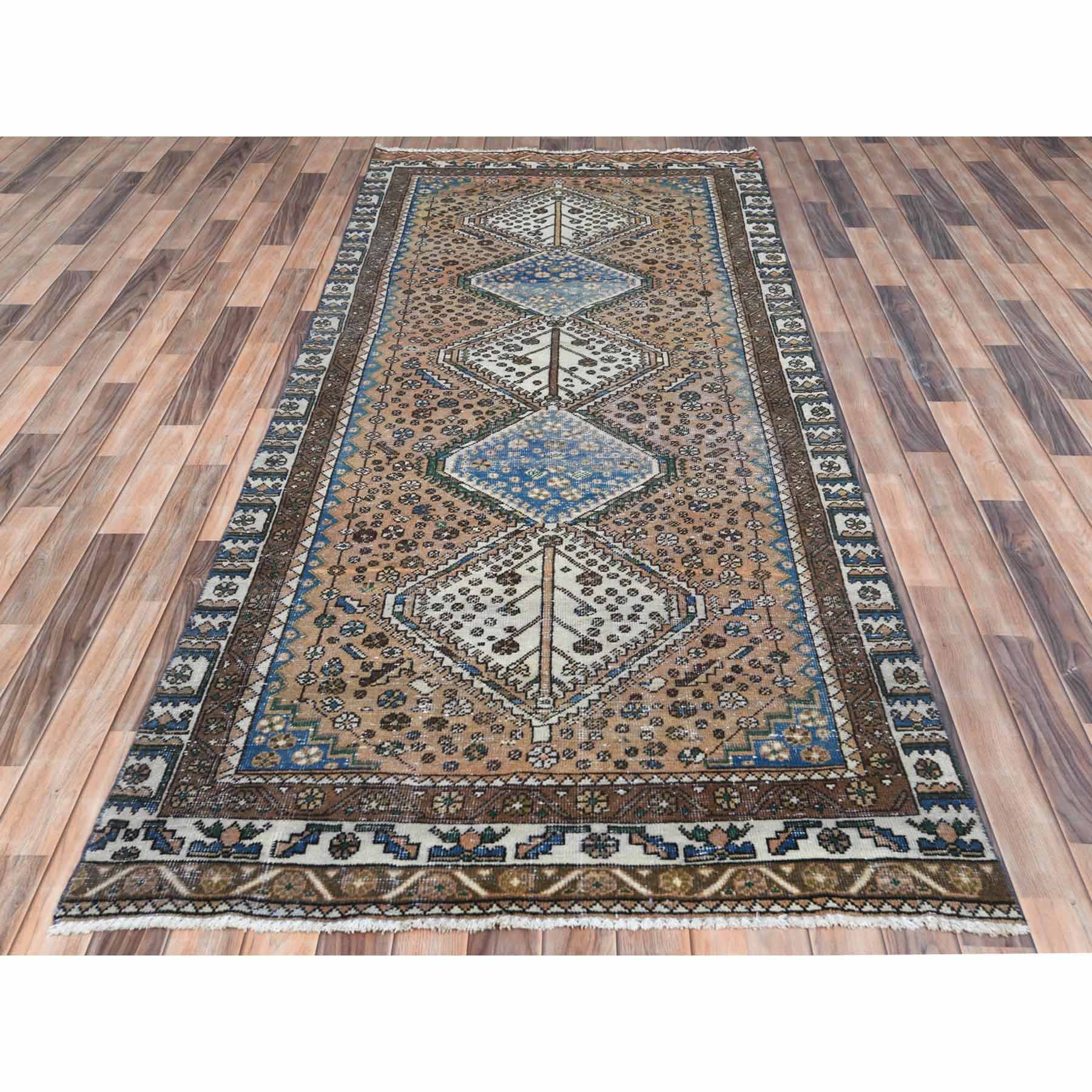 Overdyed-Vintage-Hand-Knotted-Rug-405370