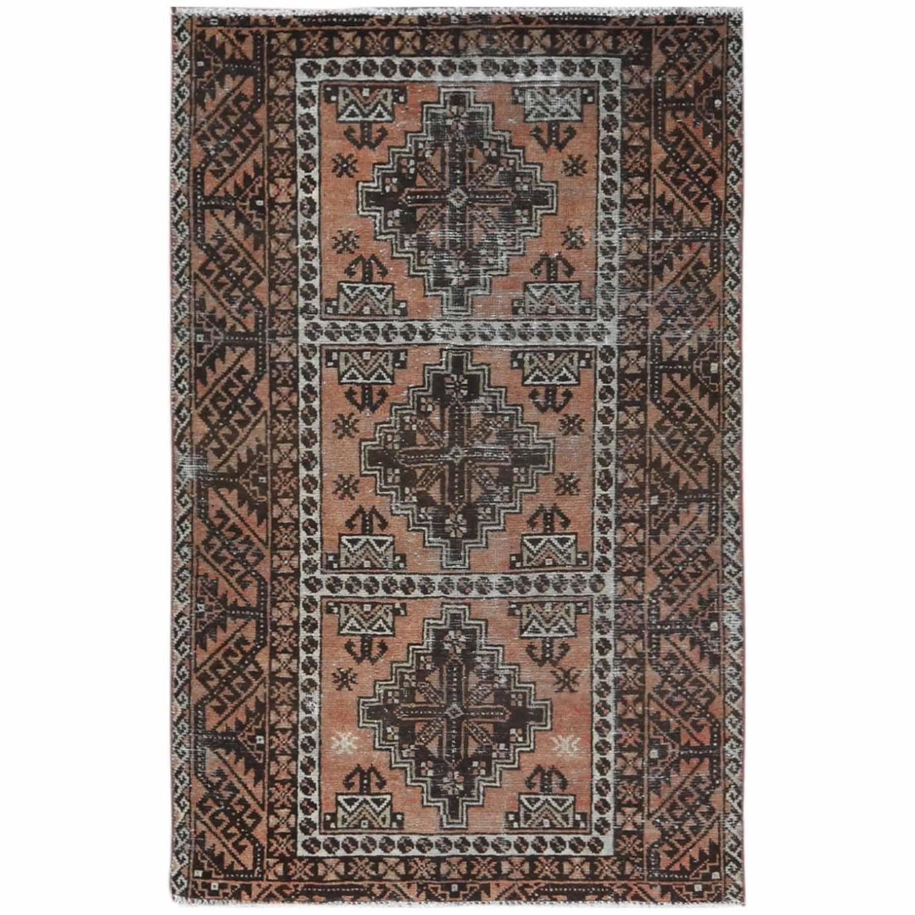 Overdyed-Vintage-Hand-Knotted-Rug-405420