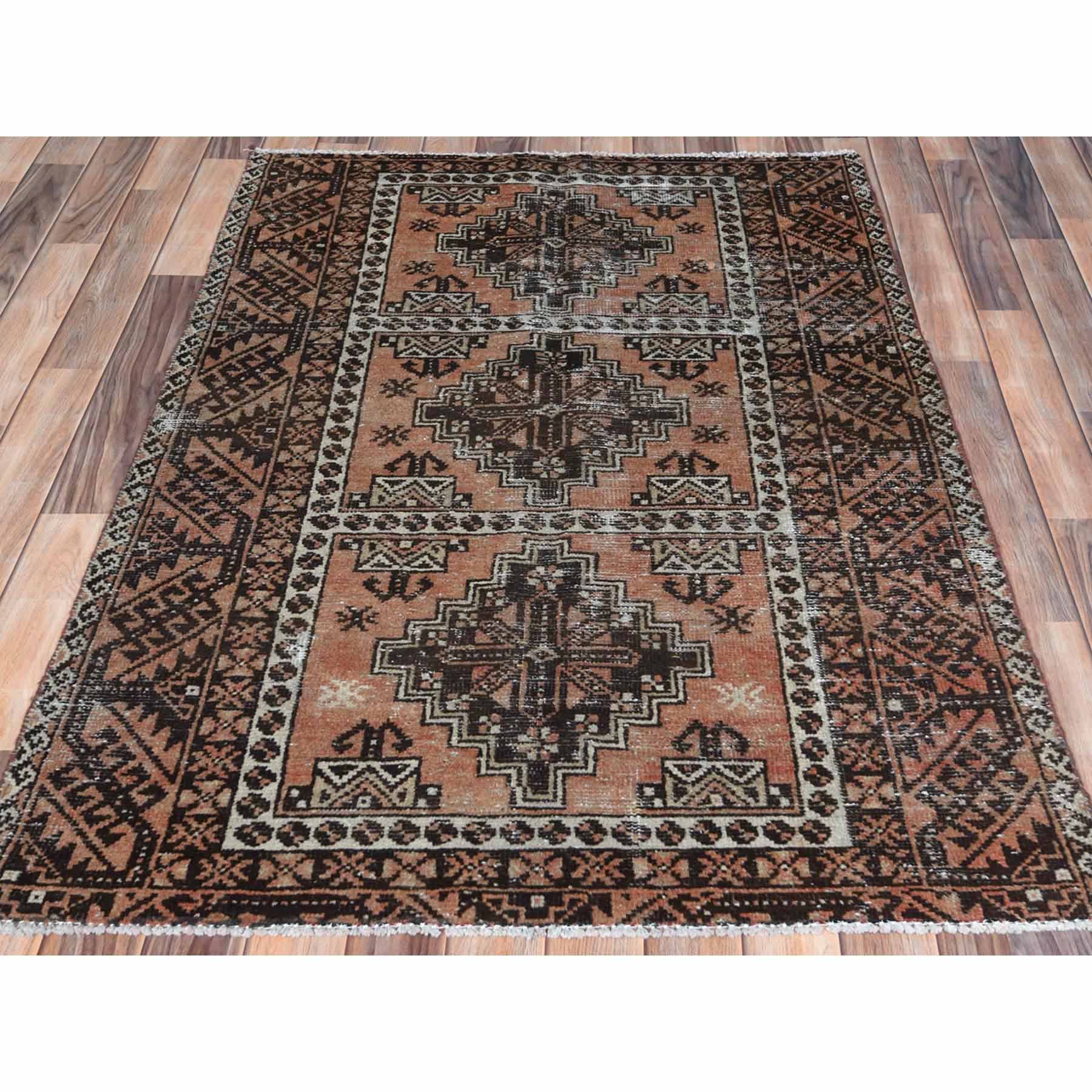 Overdyed-Vintage-Hand-Knotted-Rug-405420