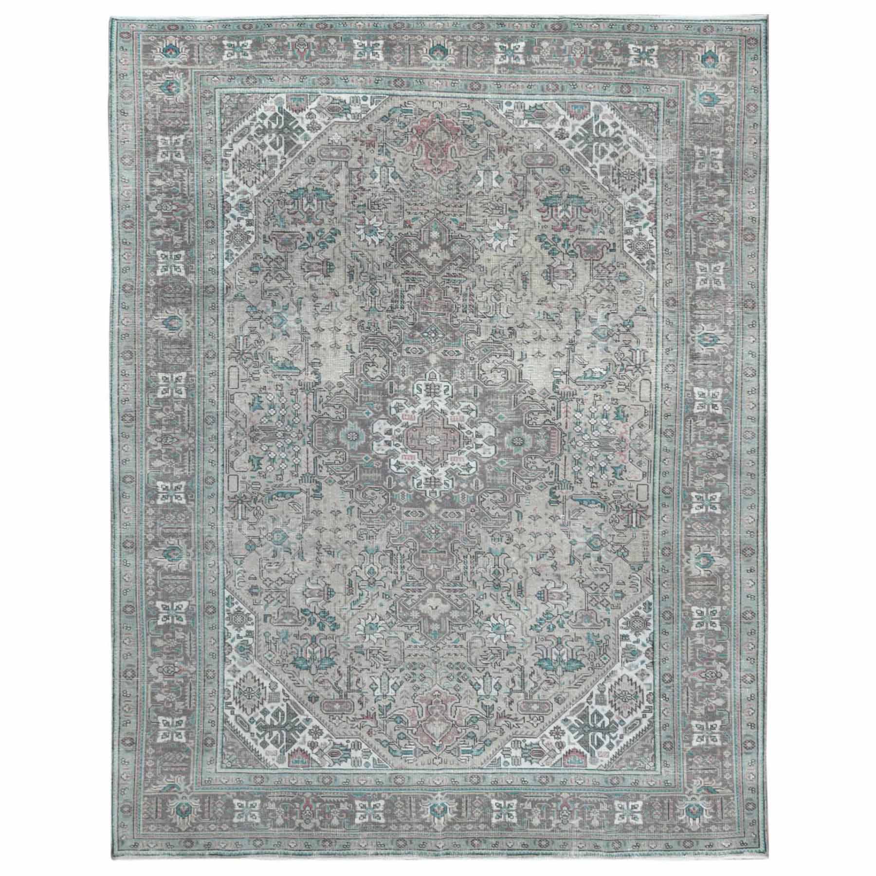 Overdyed-Vintage-Hand-Knotted-Rug-405525