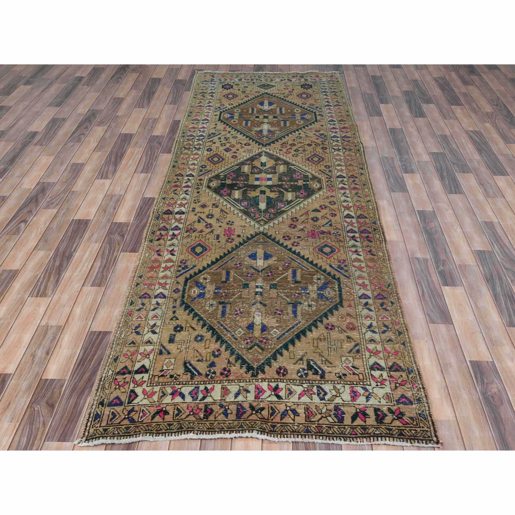 Overdyed-Vintage-Hand-Knotted-Rug-405685