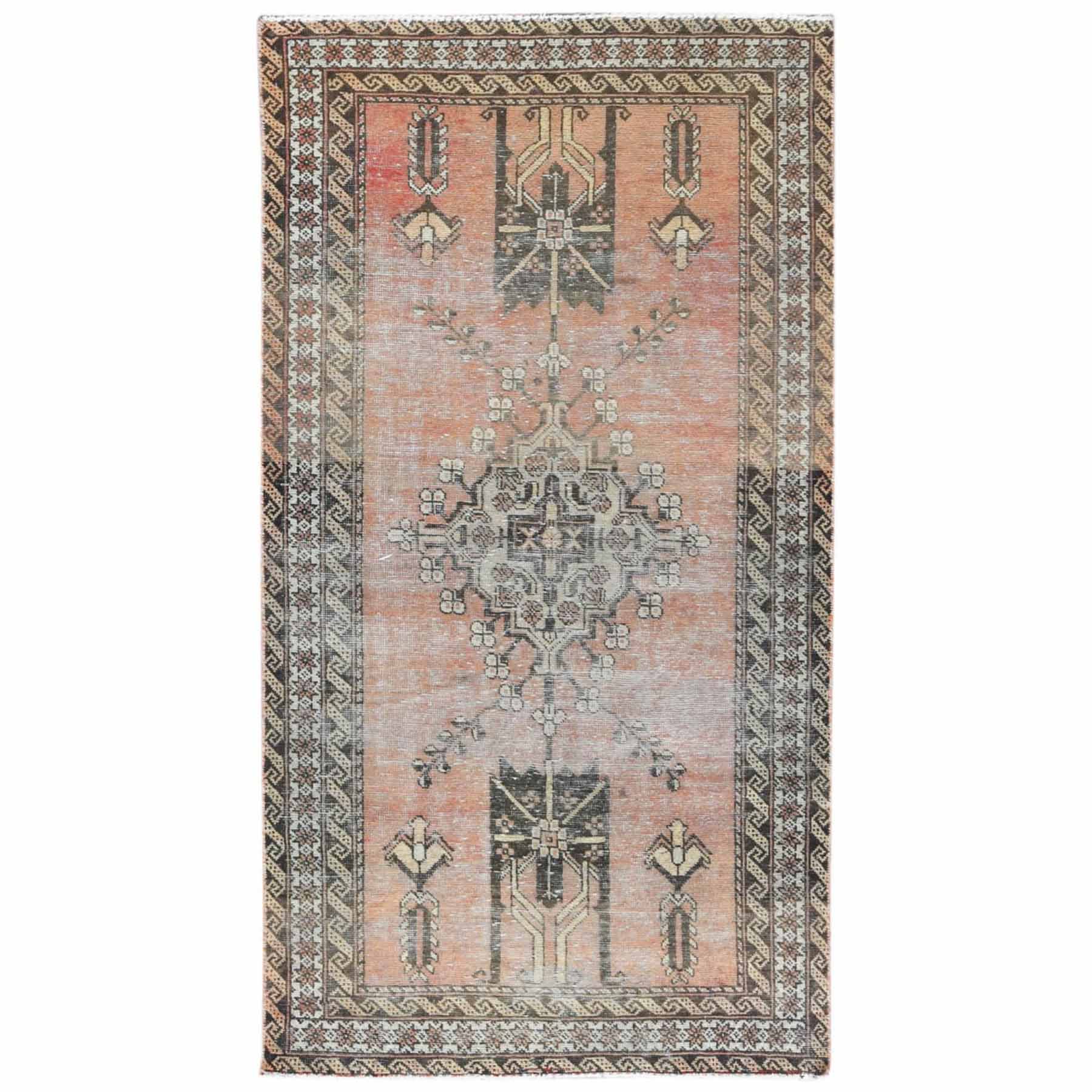 Overdyed-Vintage-Hand-Knotted-Rug-405775