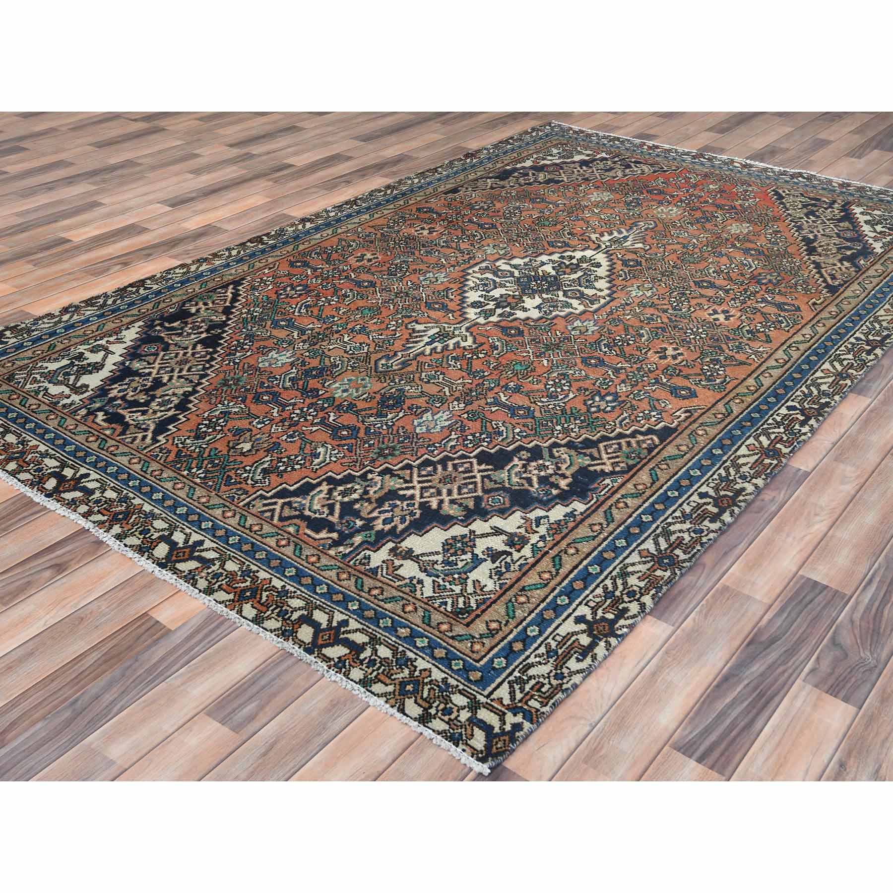 Overdyed-Vintage-Hand-Knotted-Rug-405900
