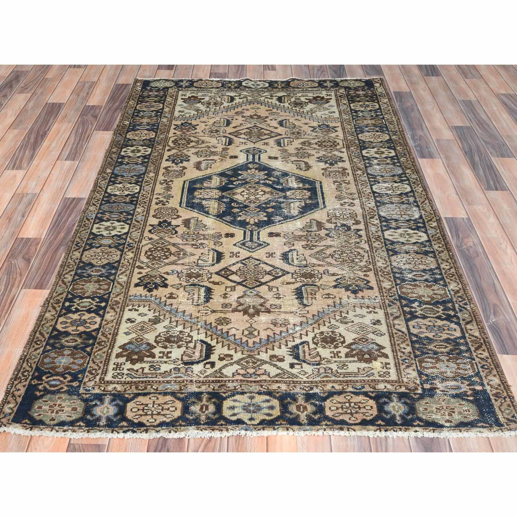 Overdyed-Vintage-Hand-Knotted-Rug-406040