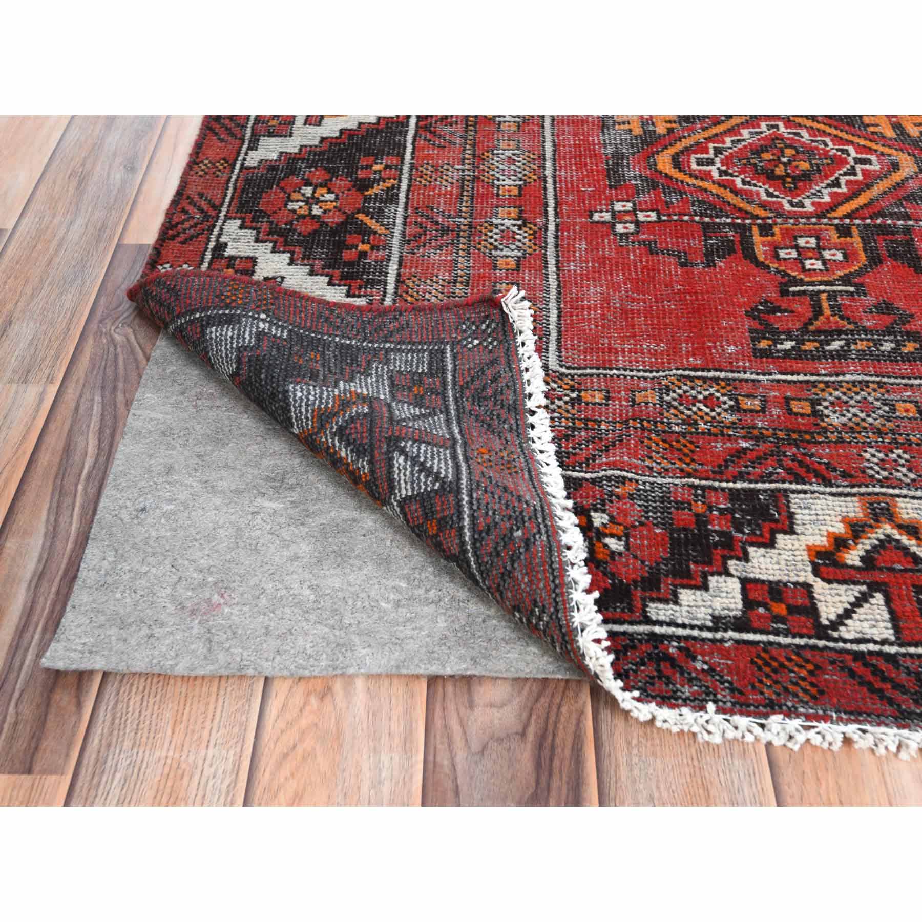 Overdyed-Vintage-Hand-Knotted-Rug-406050