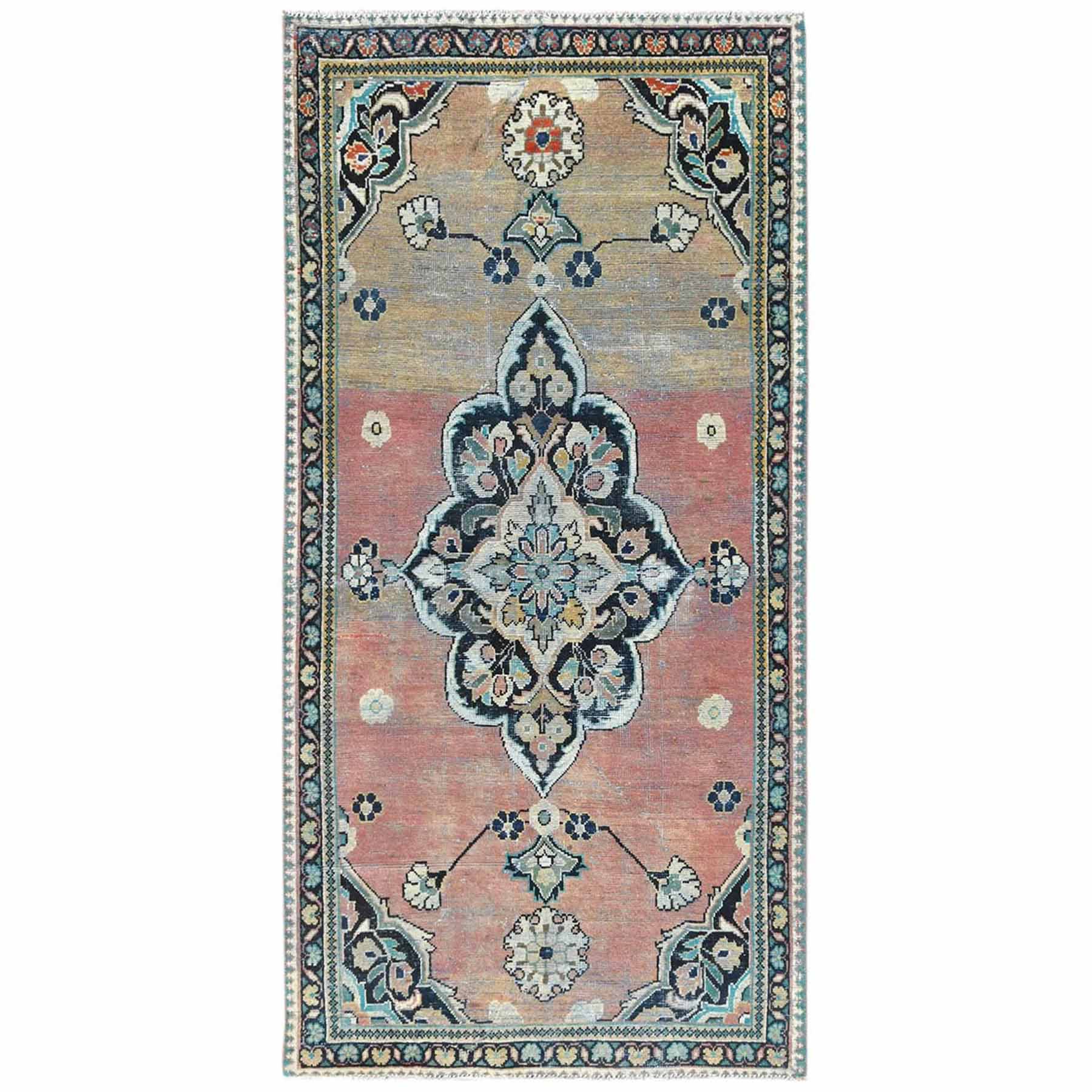 Overdyed-Vintage-Hand-Knotted-Rug-406055