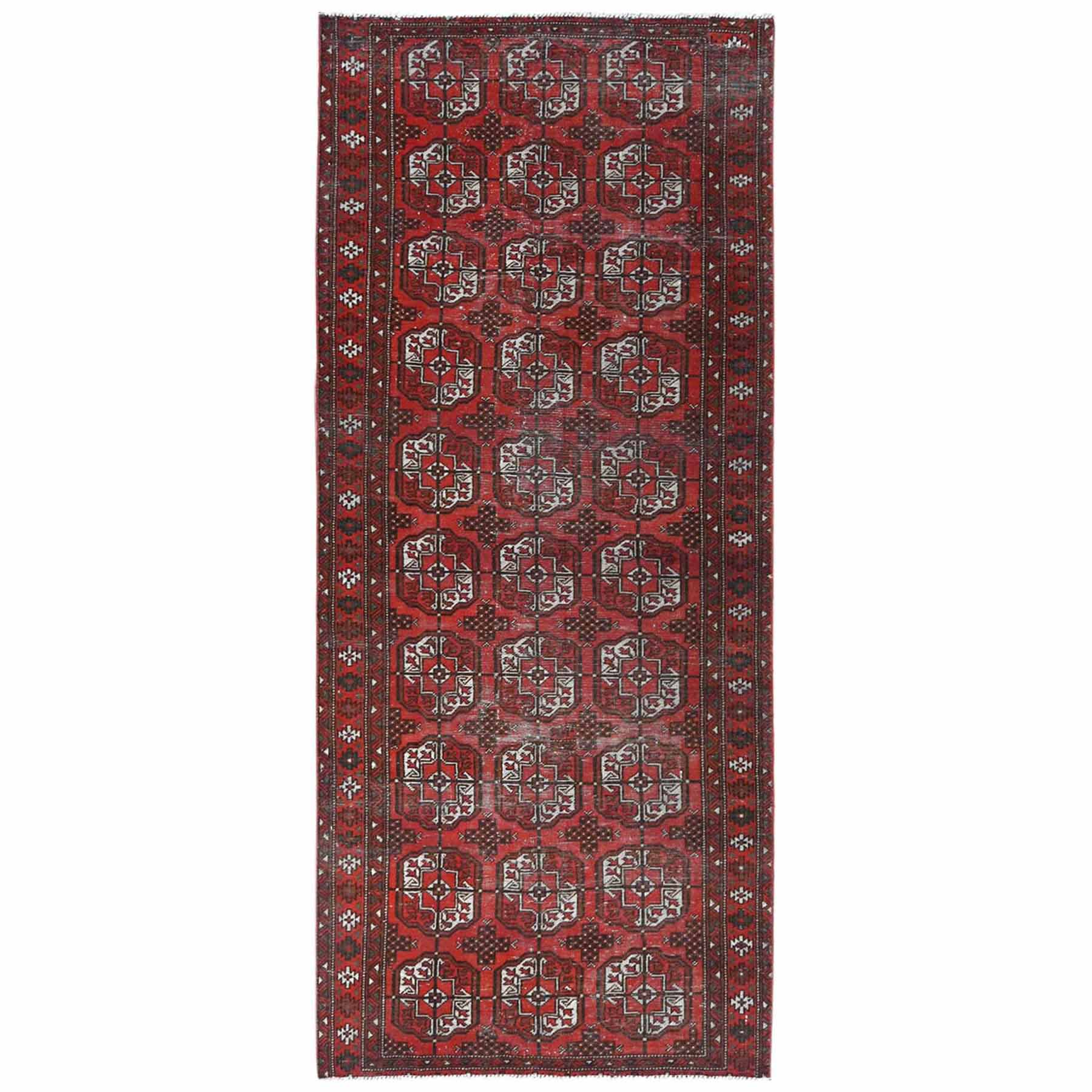 Overdyed-Vintage-Hand-Knotted-Rug-406060