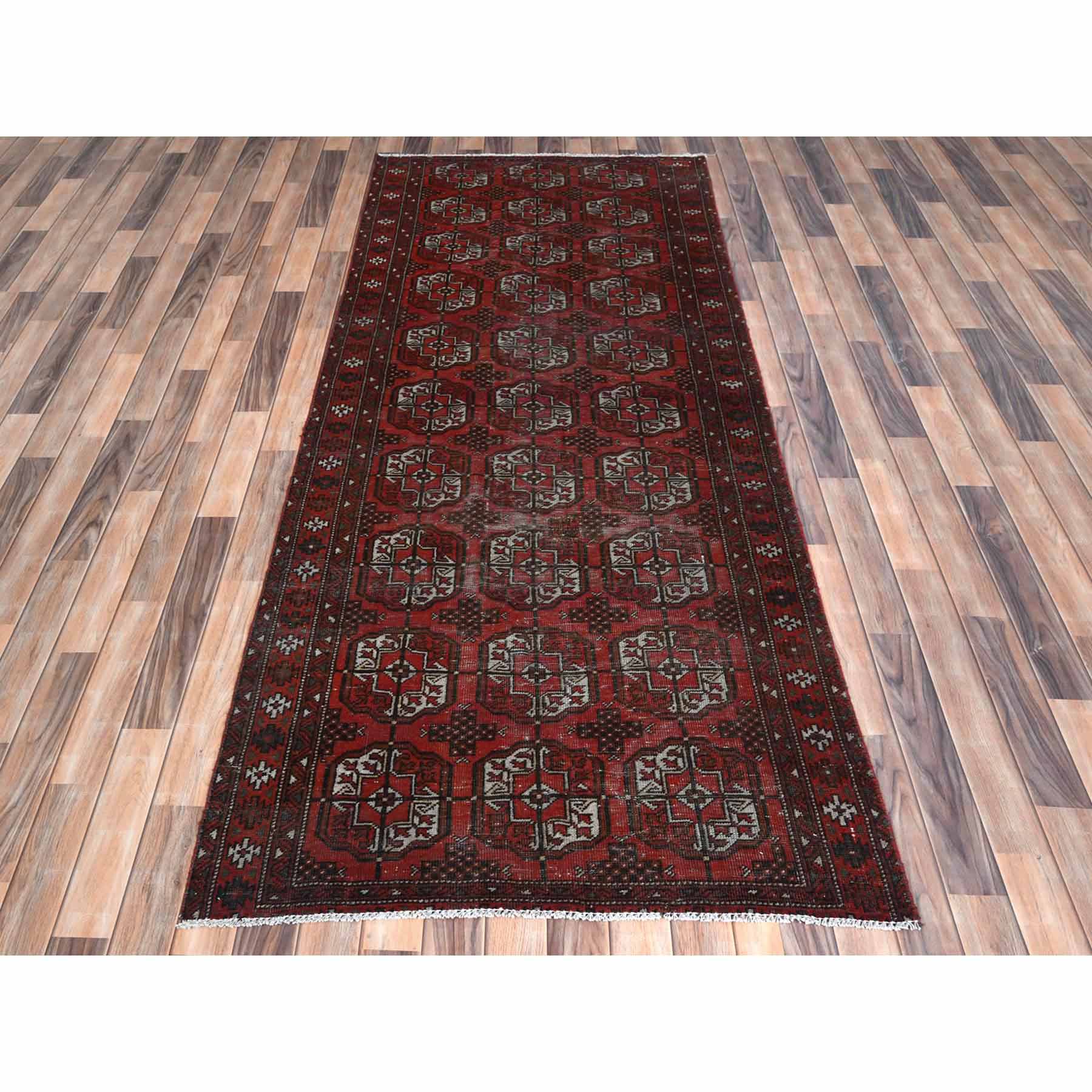 Overdyed-Vintage-Hand-Knotted-Rug-406060