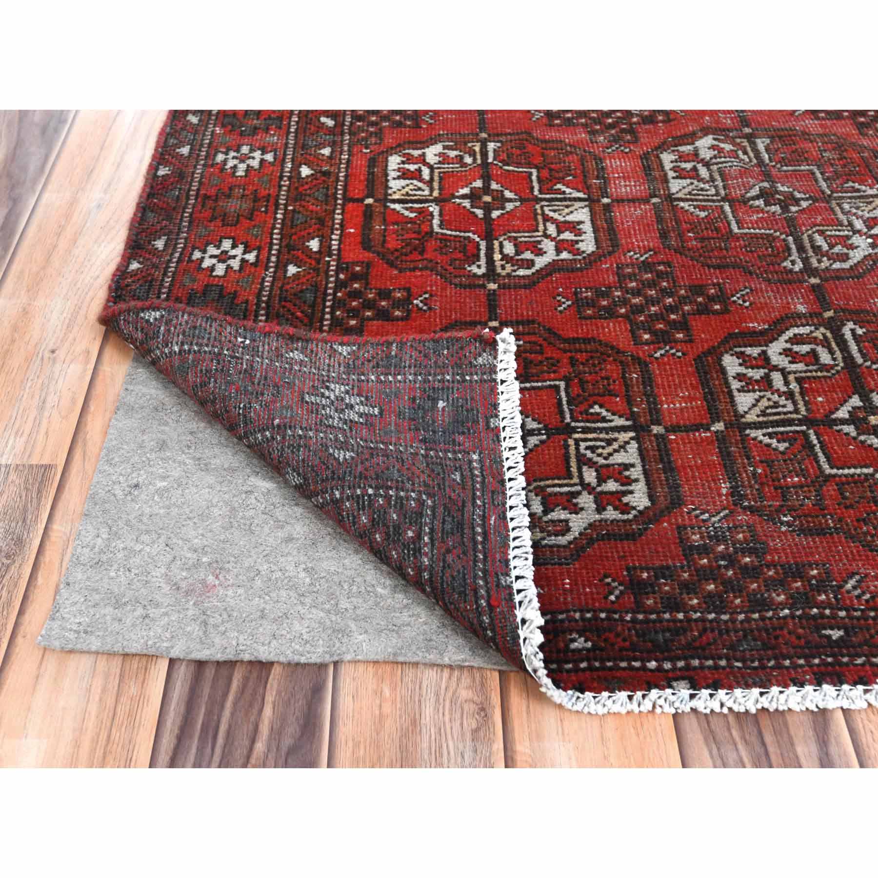 Overdyed-Vintage-Hand-Knotted-Rug-406060