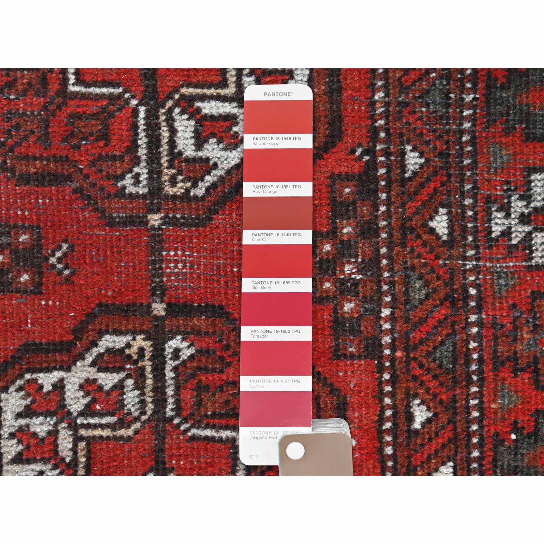 Overdyed-Vintage-Hand-Knotted-Rug-406060