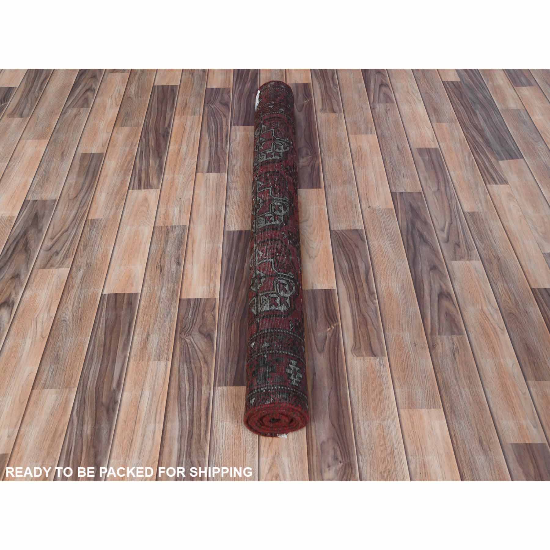 Overdyed-Vintage-Hand-Knotted-Rug-406060