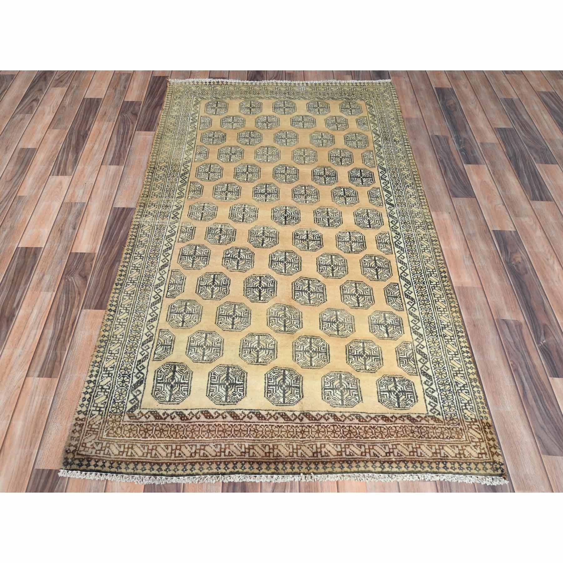 Overdyed-Vintage-Hand-Knotted-Rug-406070
