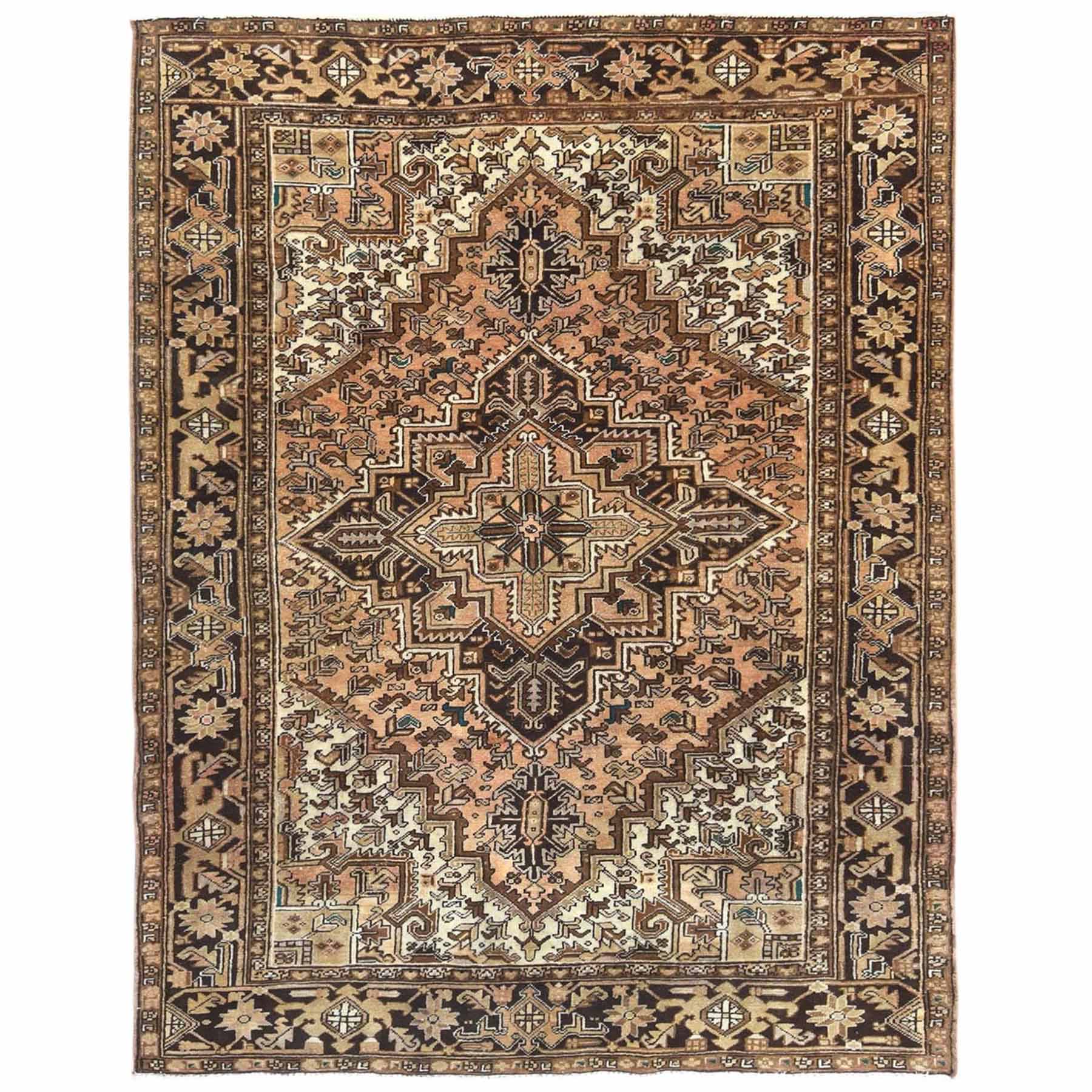 Overdyed-Vintage-Hand-Knotted-Rug-406135