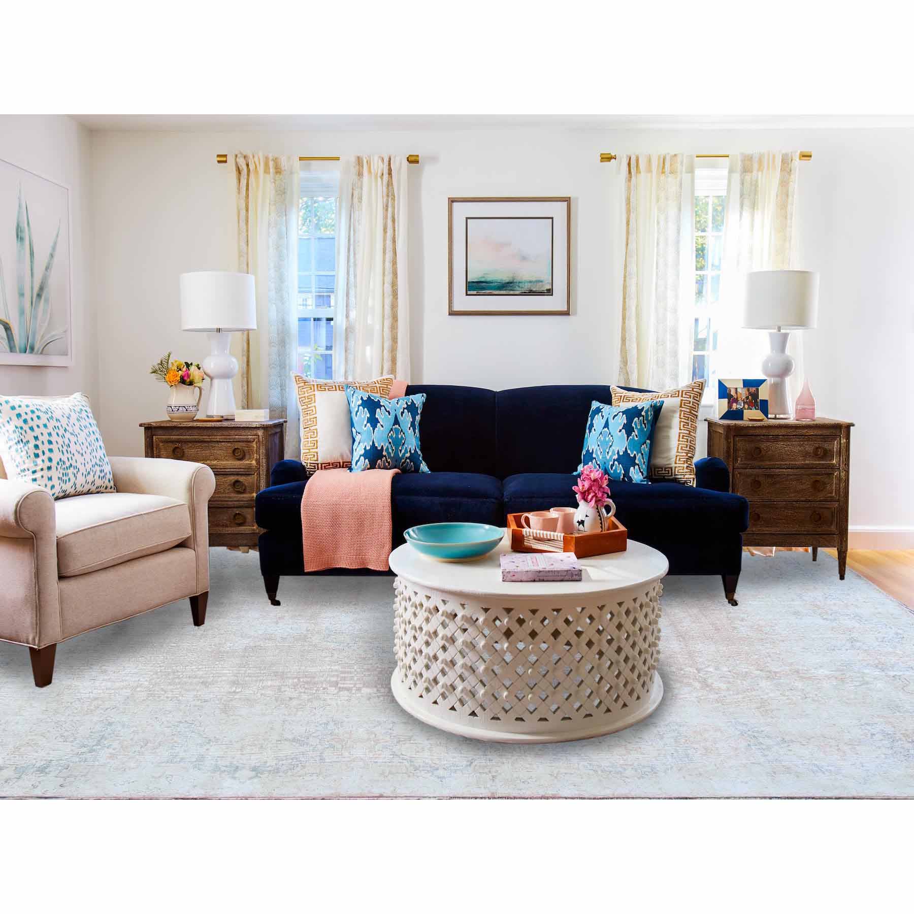 Overdyed-Vintage-Hand-Knotted-Rug-406255