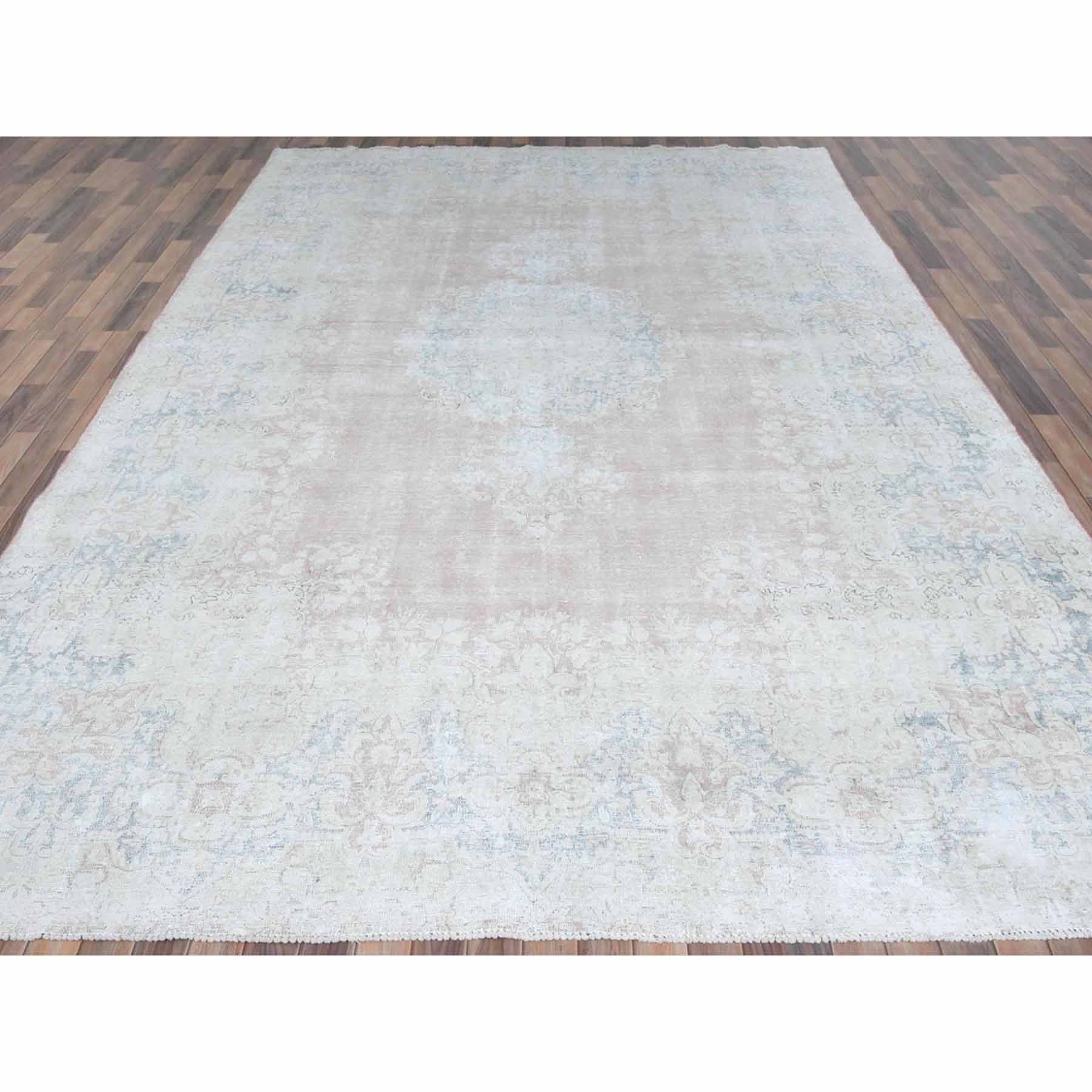 Overdyed-Vintage-Hand-Knotted-Rug-406255