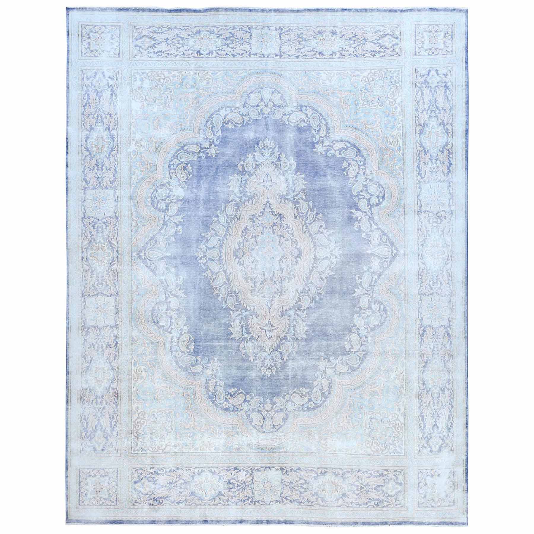 Overdyed-Vintage-Hand-Knotted-Rug-406265