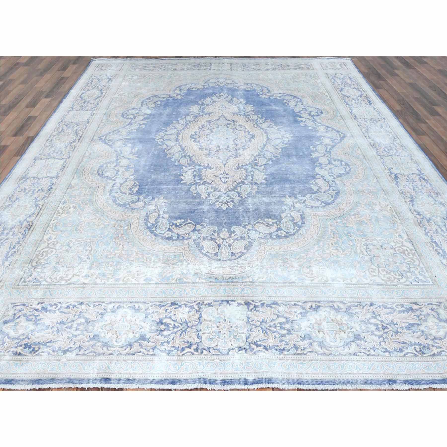 Overdyed-Vintage-Hand-Knotted-Rug-406265