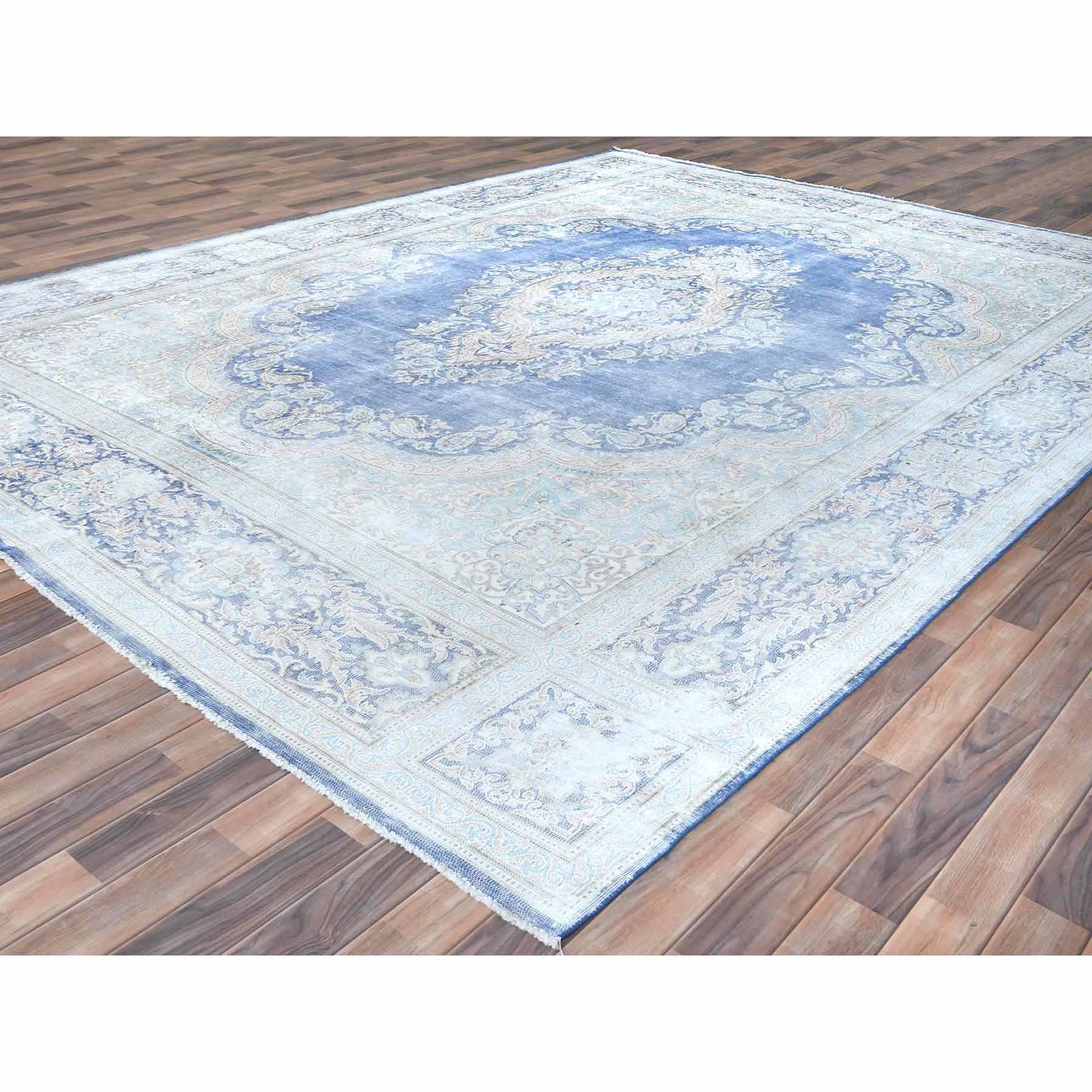 Overdyed-Vintage-Hand-Knotted-Rug-406265