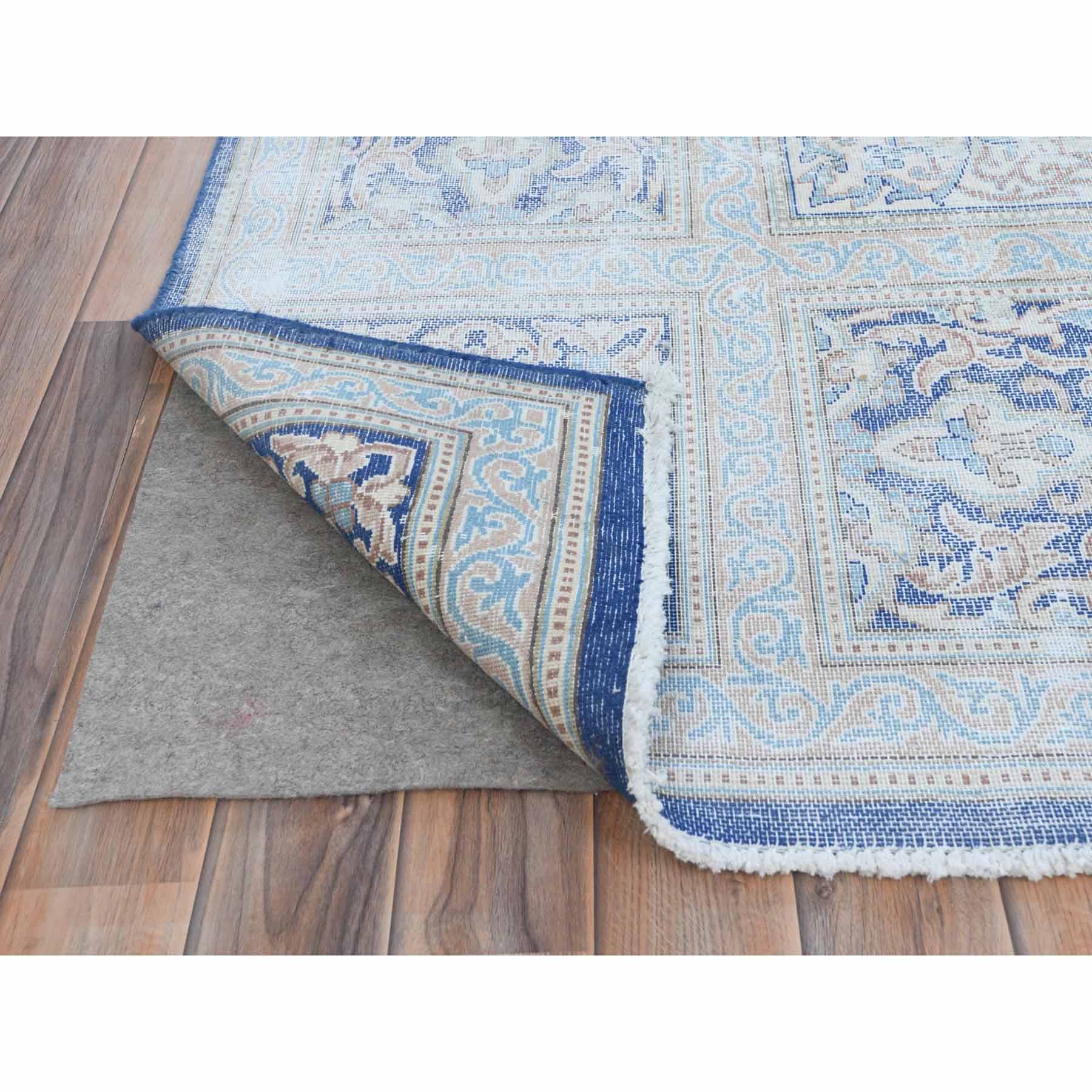 Overdyed-Vintage-Hand-Knotted-Rug-406265