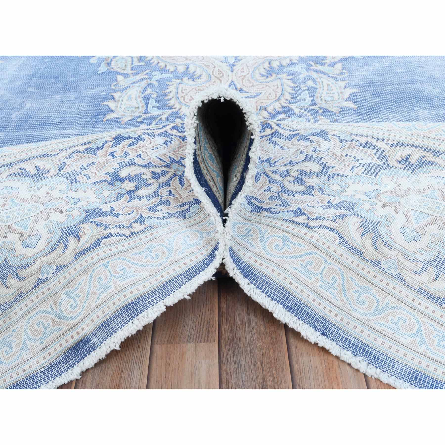 Overdyed-Vintage-Hand-Knotted-Rug-406265