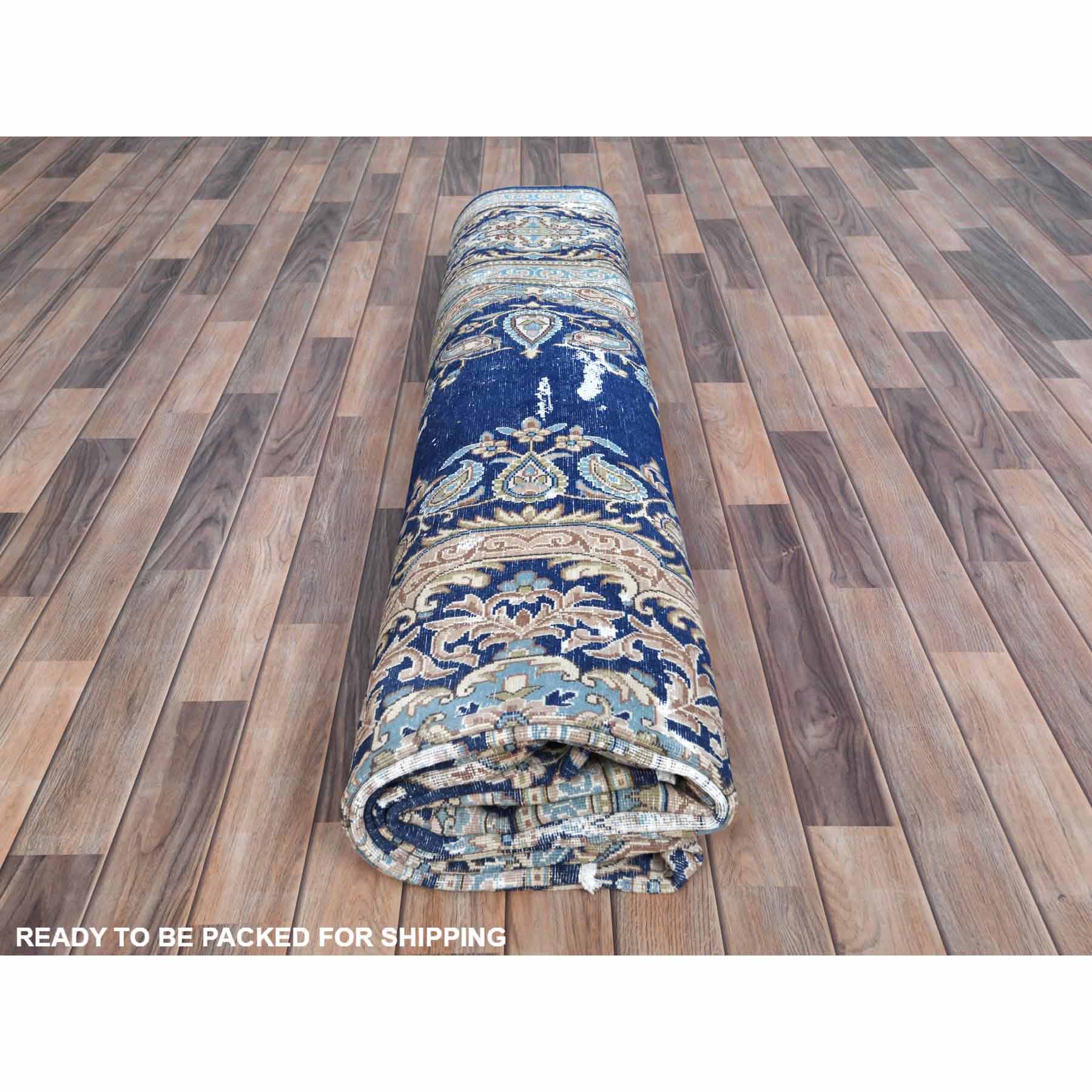 Overdyed-Vintage-Hand-Knotted-Rug-406265