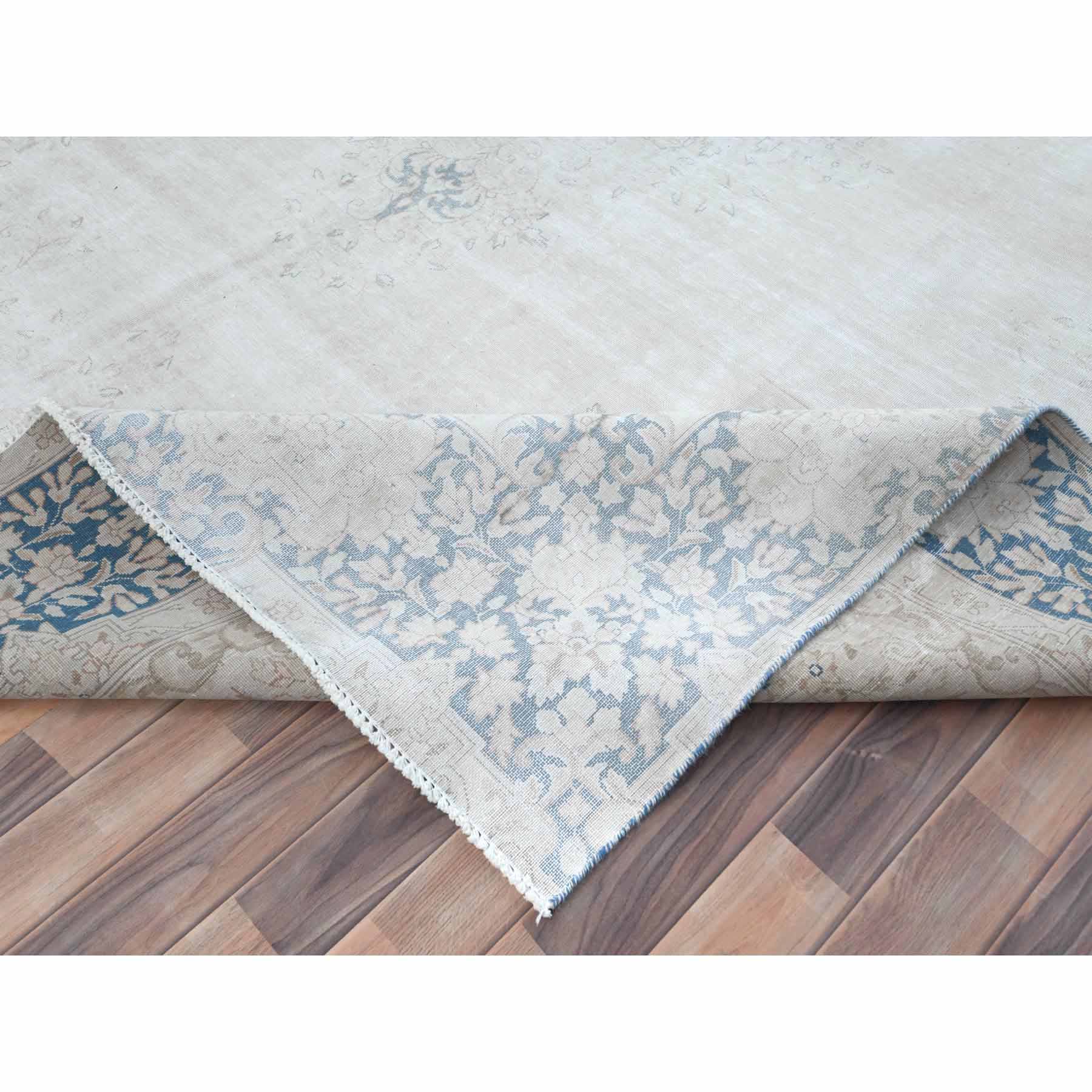 Overdyed-Vintage-Hand-Knotted-Rug-406270