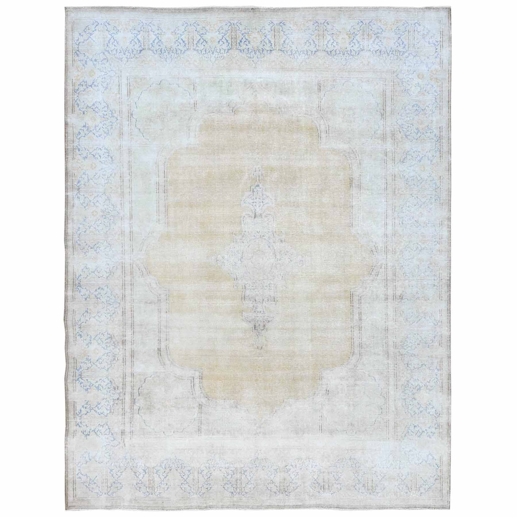 Overdyed-Vintage-Hand-Knotted-Rug-406280