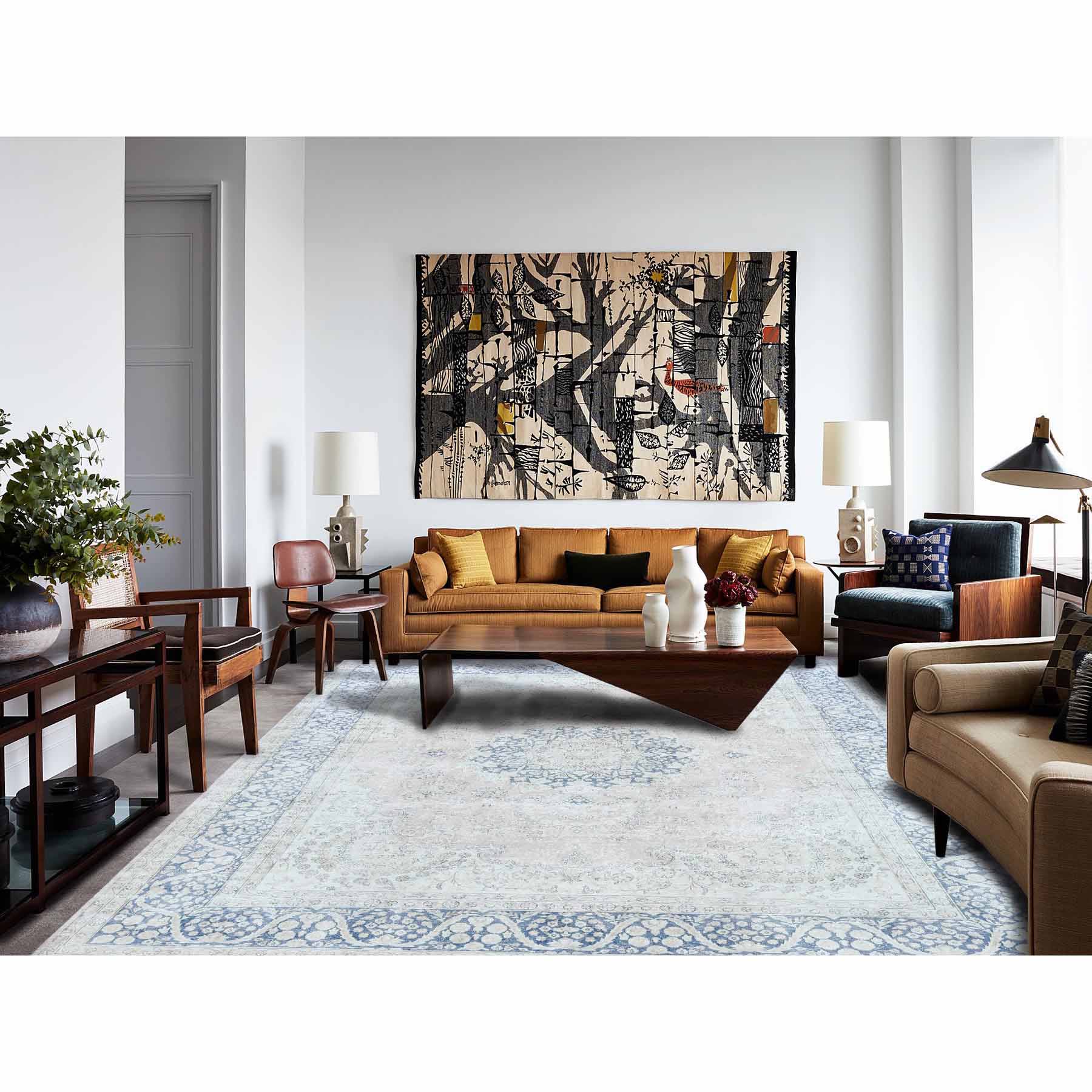 Overdyed-Vintage-Hand-Knotted-Rug-406290