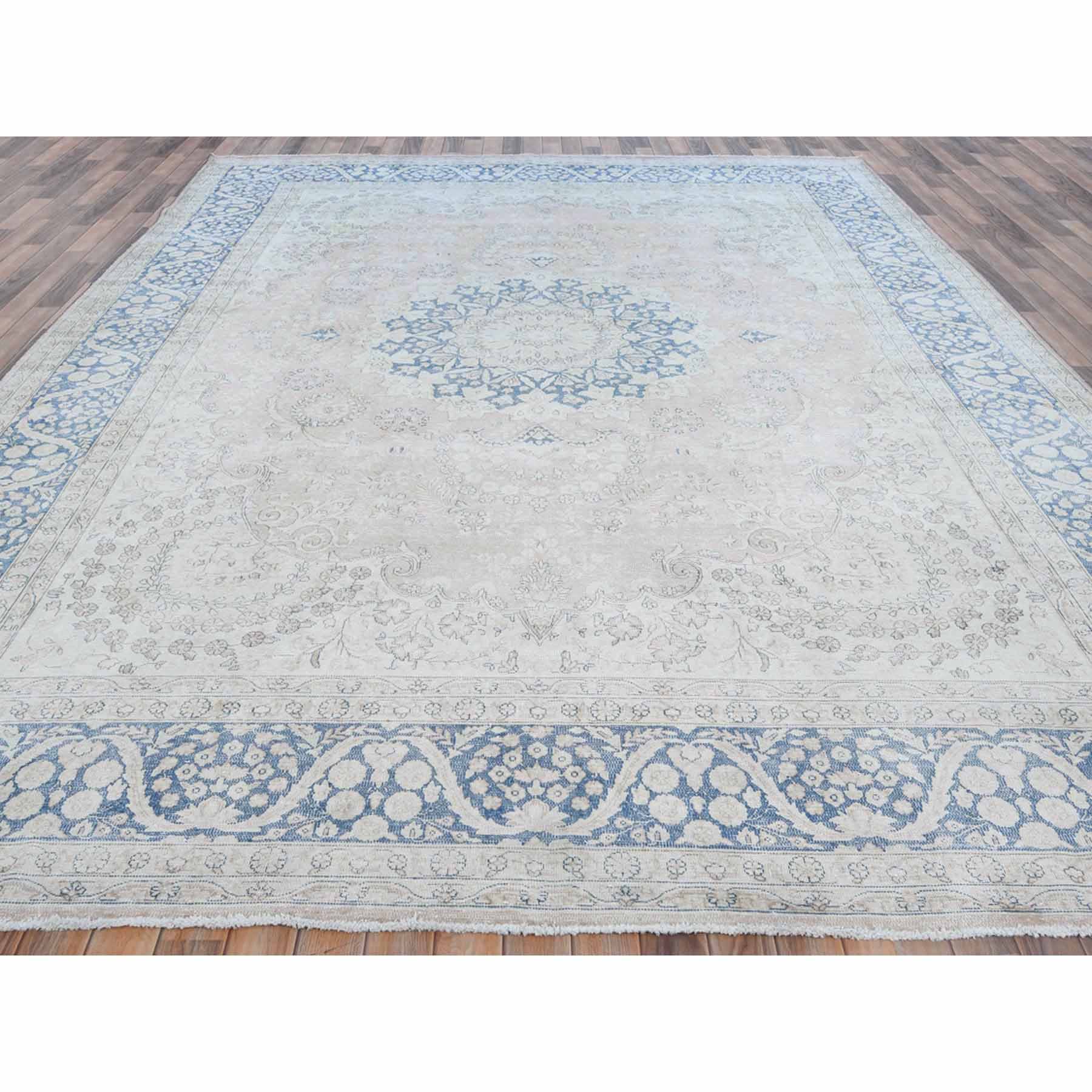 Overdyed-Vintage-Hand-Knotted-Rug-406290
