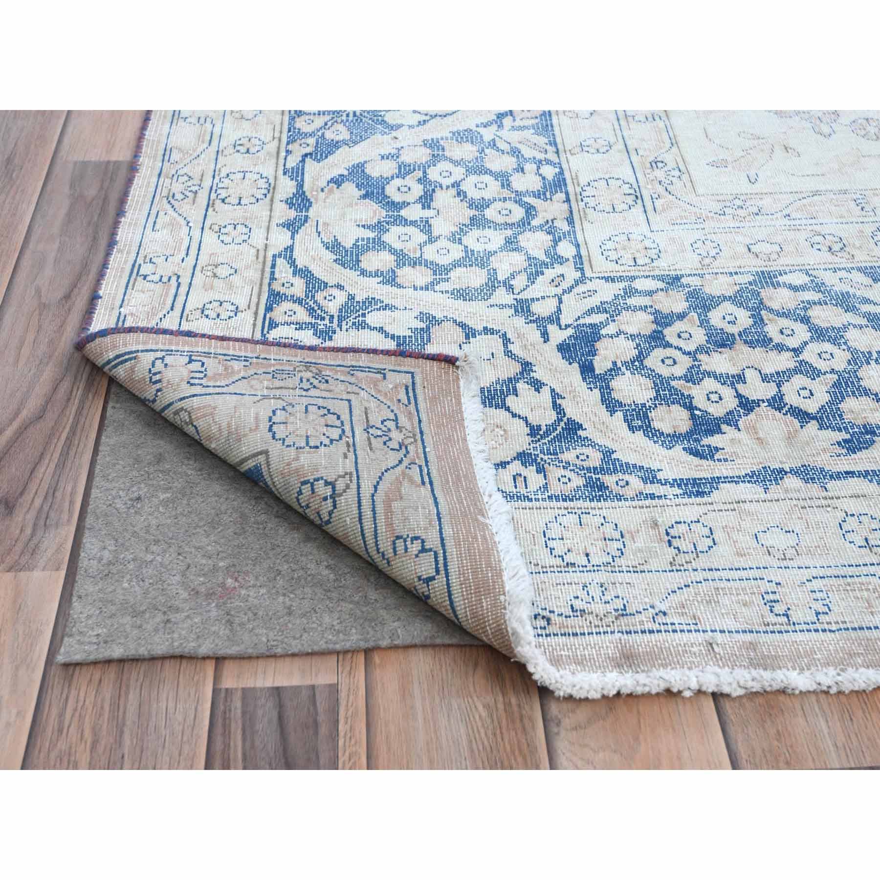 Overdyed-Vintage-Hand-Knotted-Rug-406290