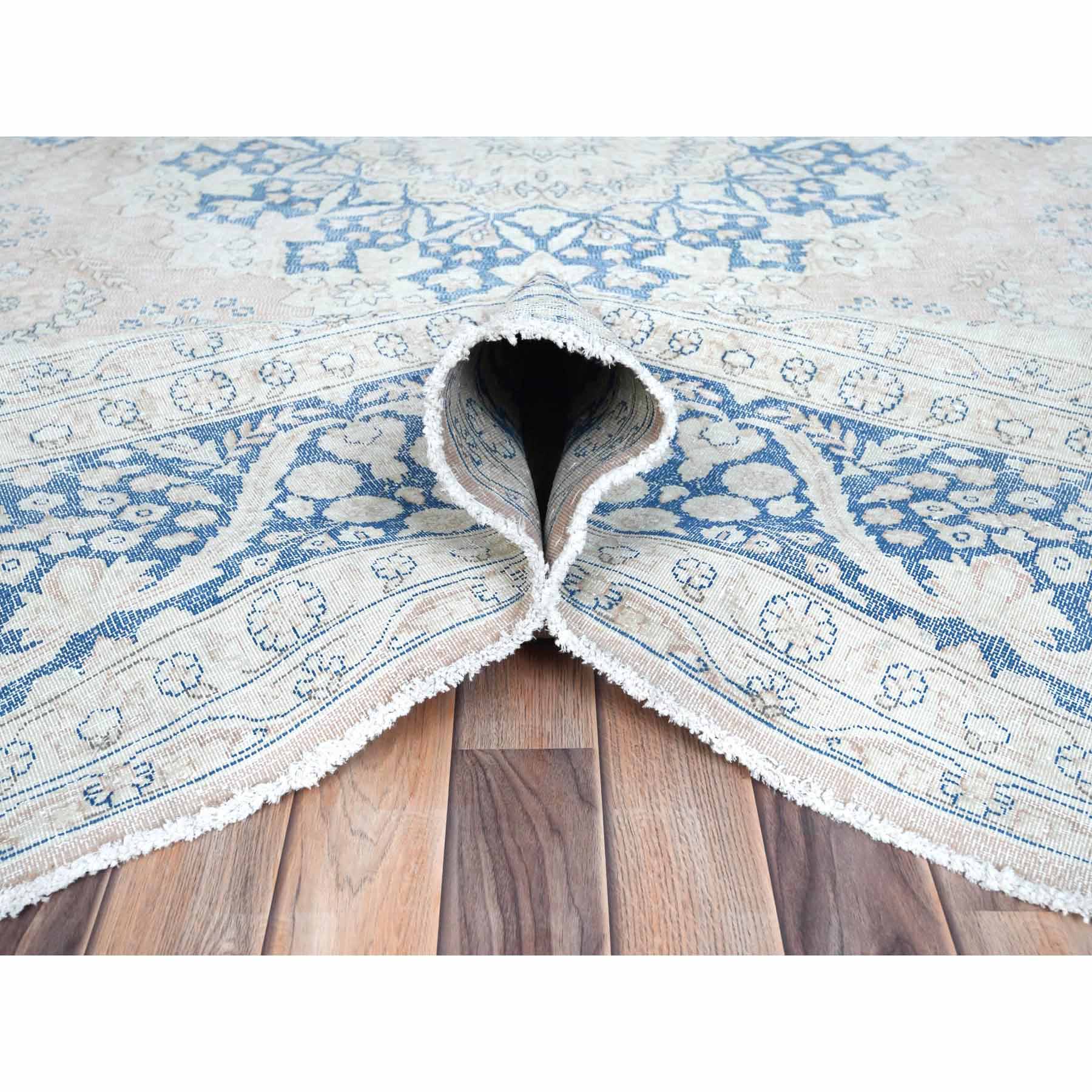 Overdyed-Vintage-Hand-Knotted-Rug-406290
