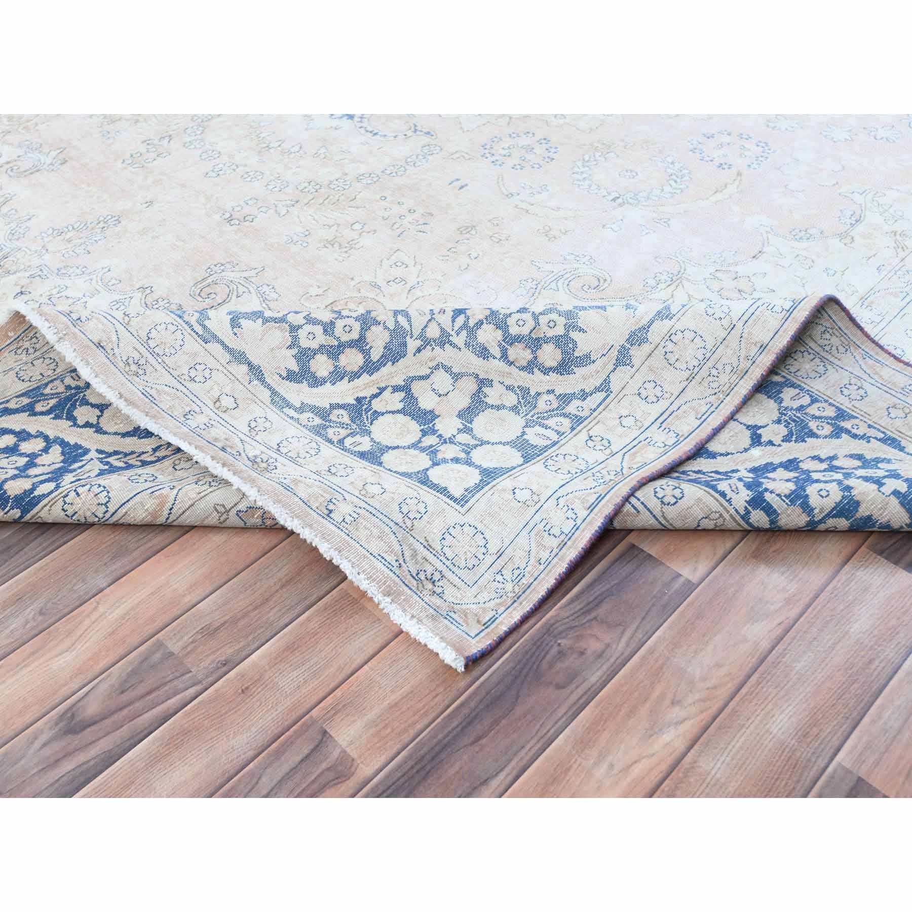 Overdyed-Vintage-Hand-Knotted-Rug-406290