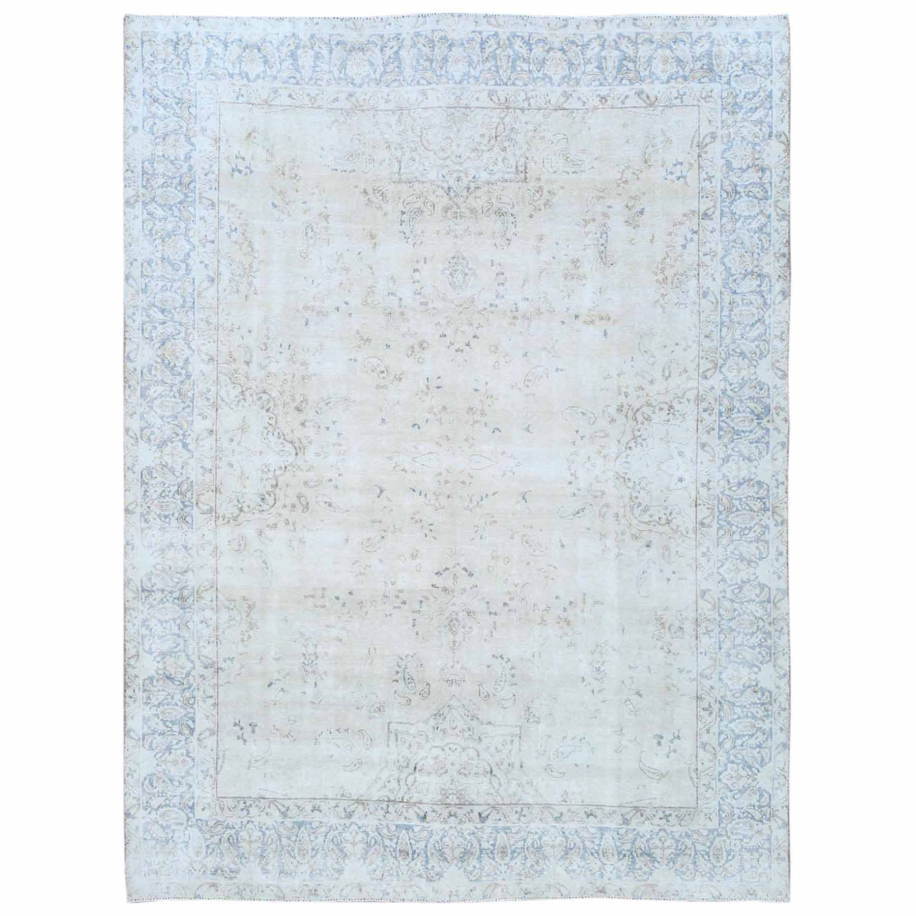 Overdyed-Vintage-Hand-Knotted-Rug-406295