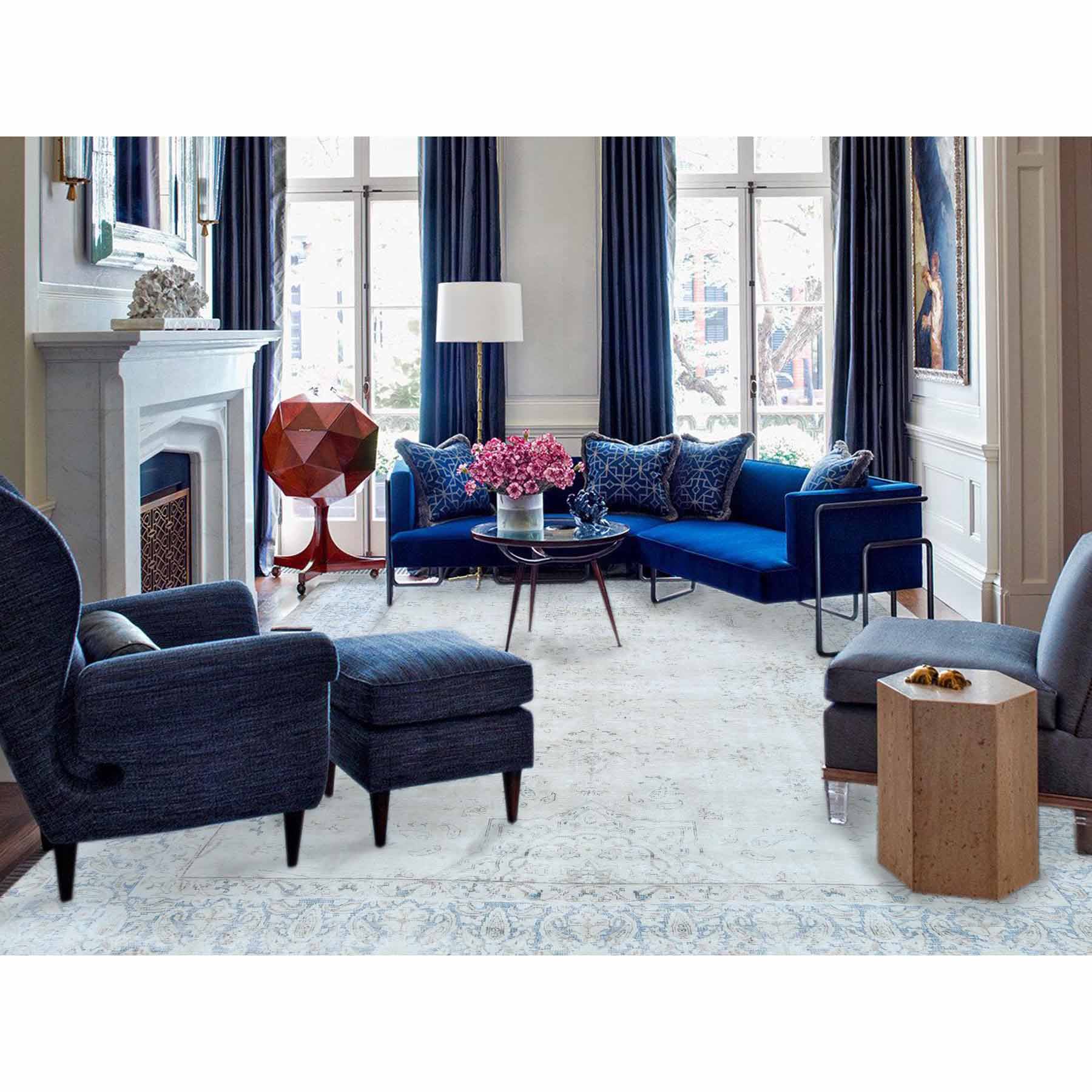Vintage-Hand-Knotted-Rug-406295