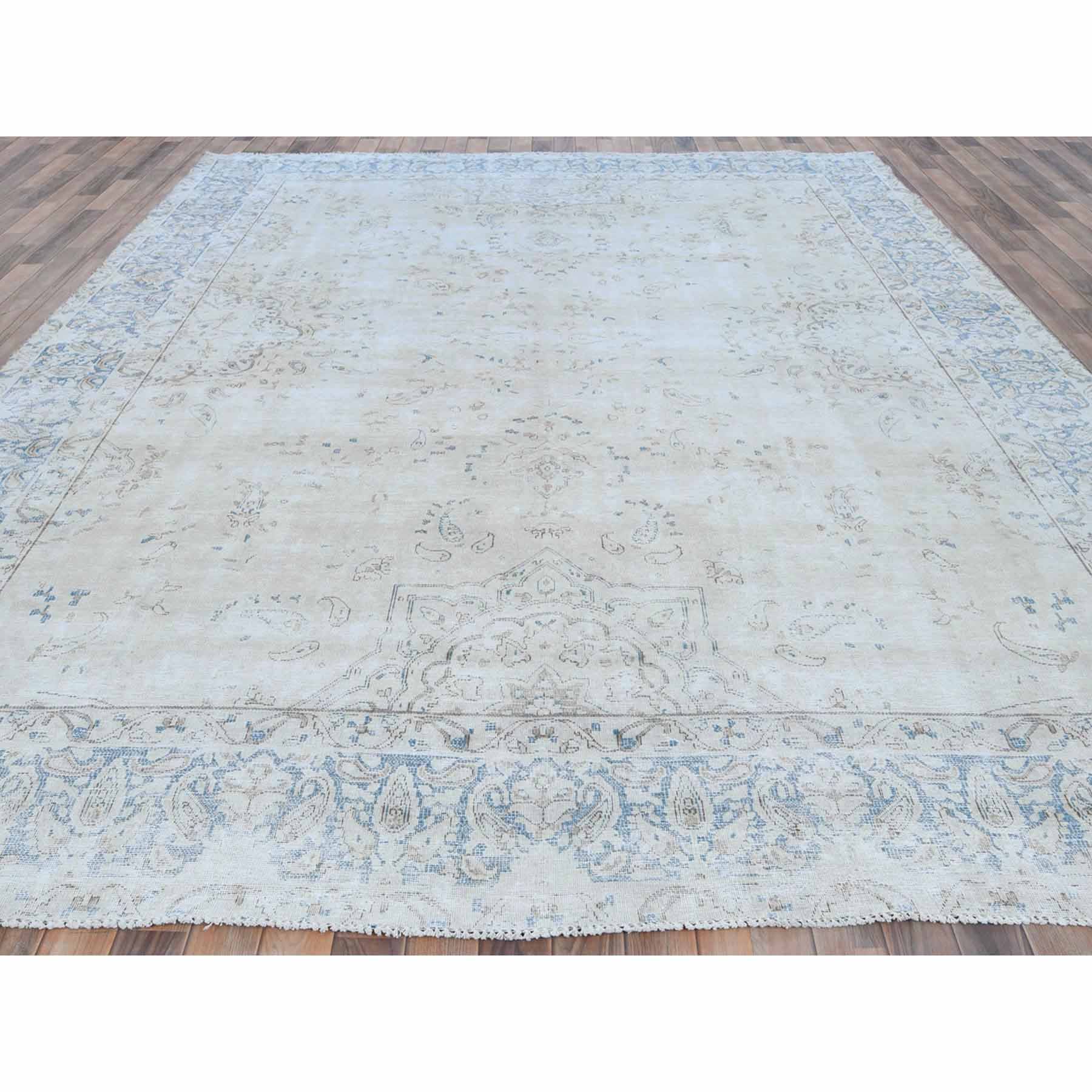 Overdyed-Vintage-Hand-Knotted-Rug-406295